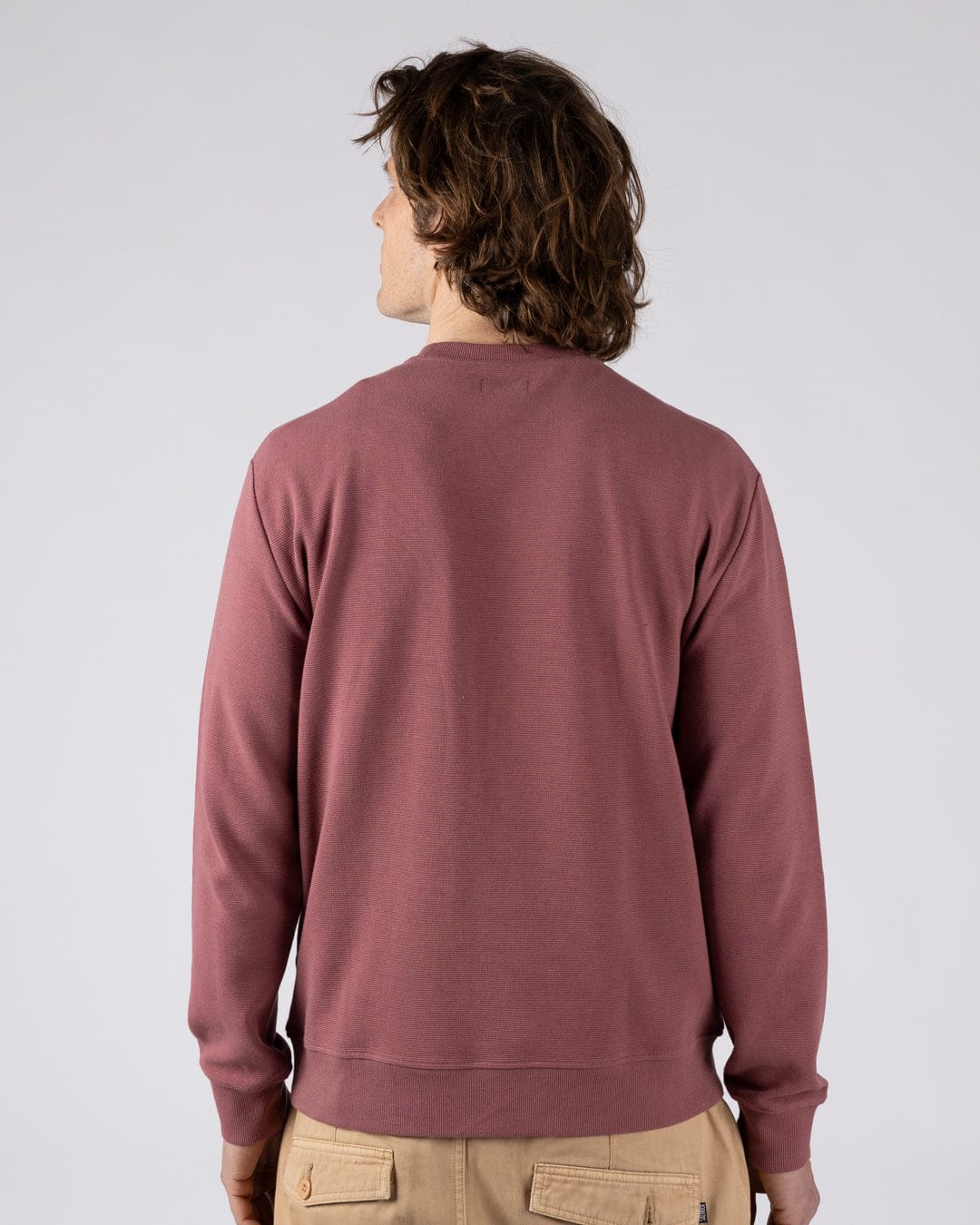 Trail Badge  Mens Sweatshirt in Dark Pink - Image 6