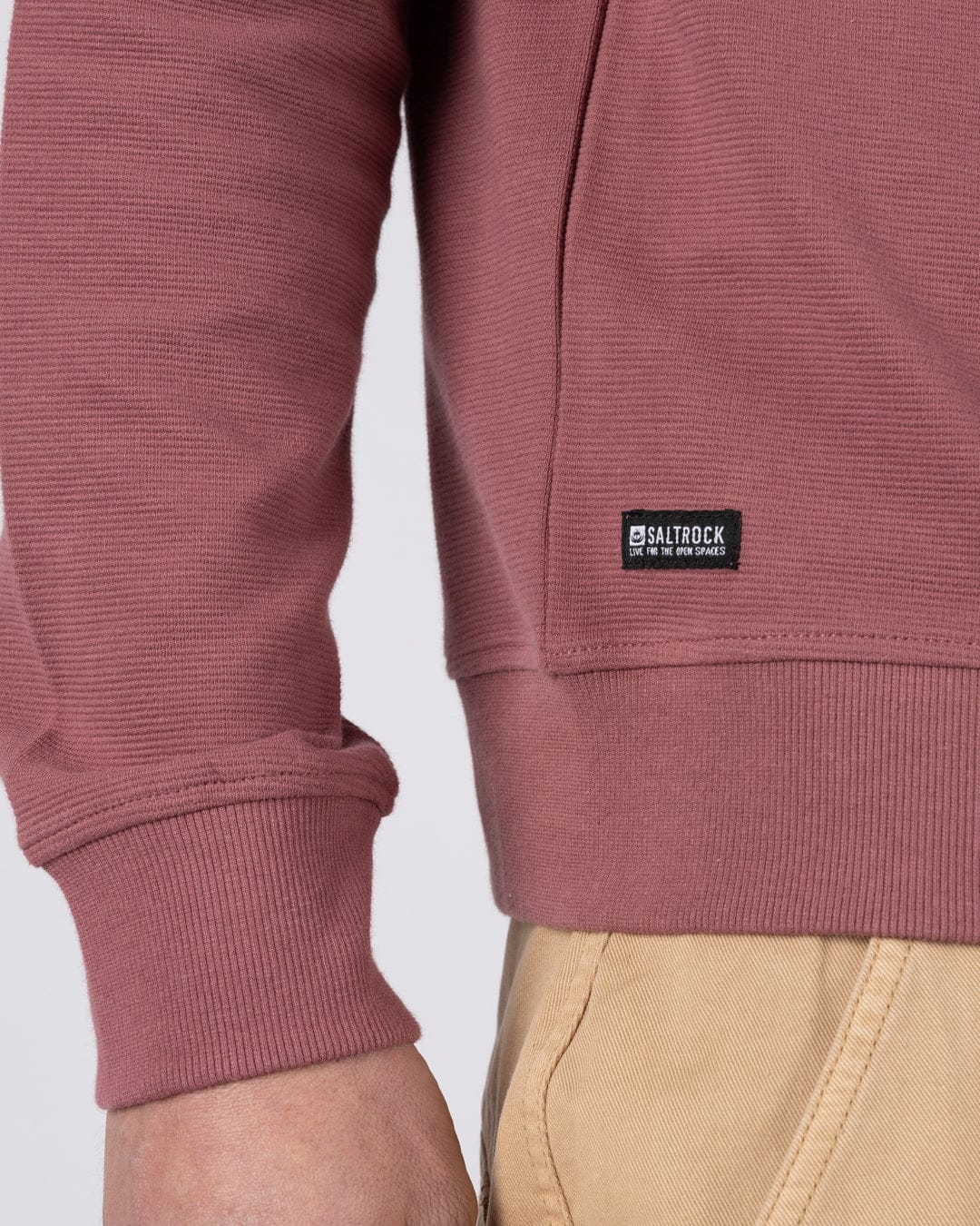 Trail Badge  Mens Sweatshirt in Dark Pink - Image 7