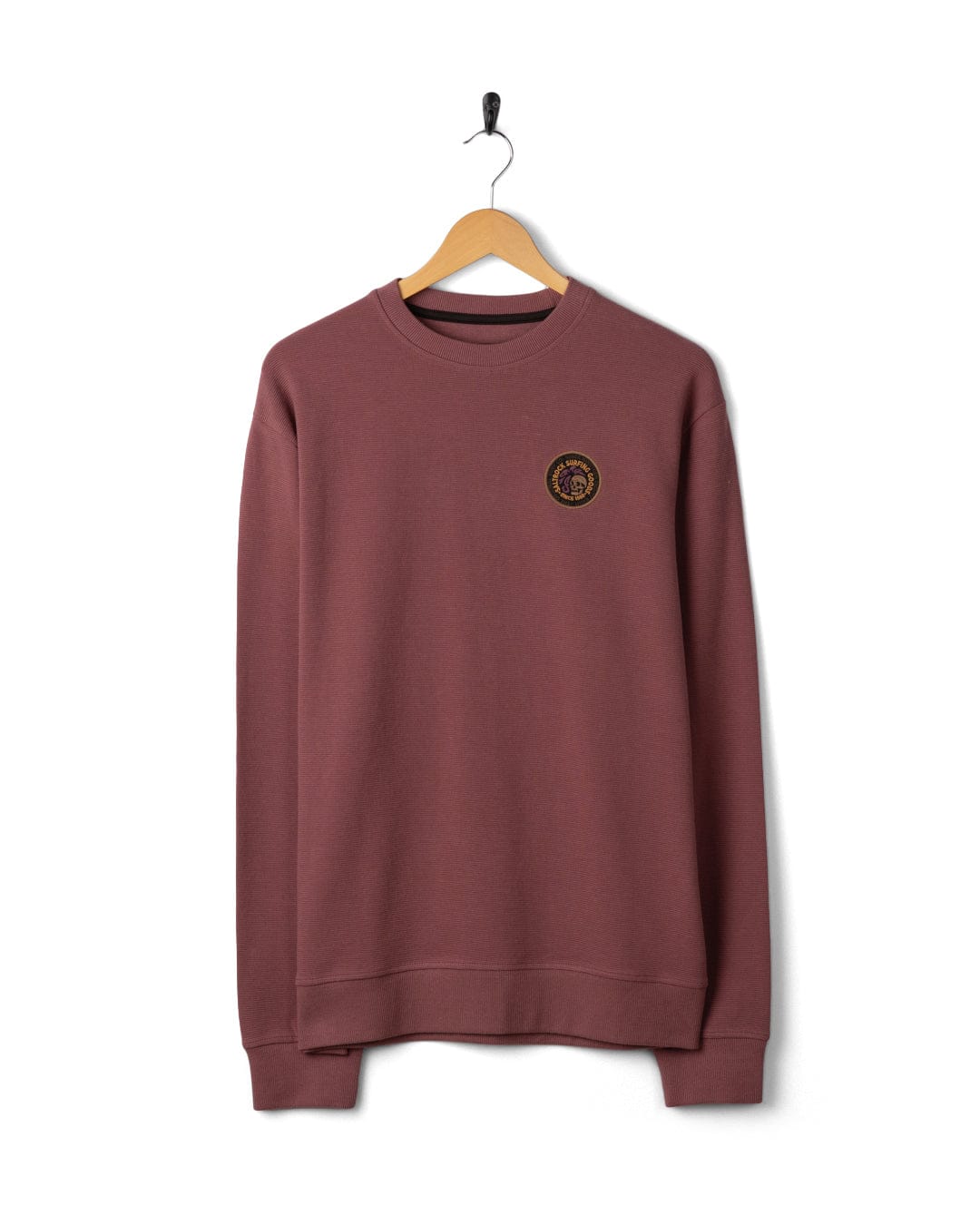 Trail Badge  Mens Sweatshirt in Dark Pink - Image 9