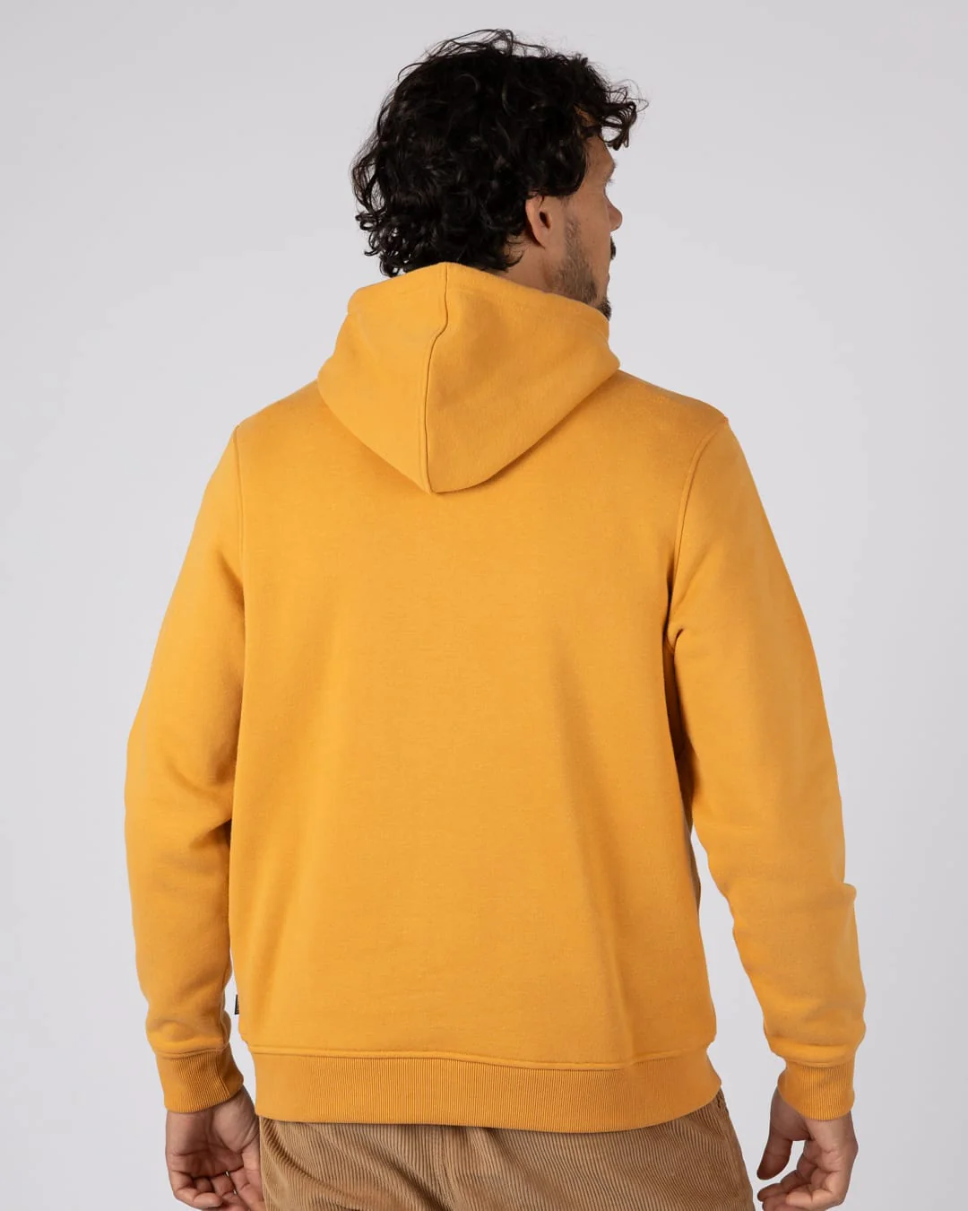 Trail Bus Mens Pop Hoodie in Yellow - Image 9