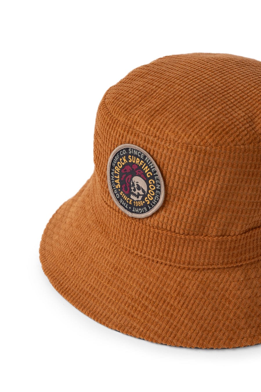 Trail Cord Square Bucket Hat in Orange - Image 3