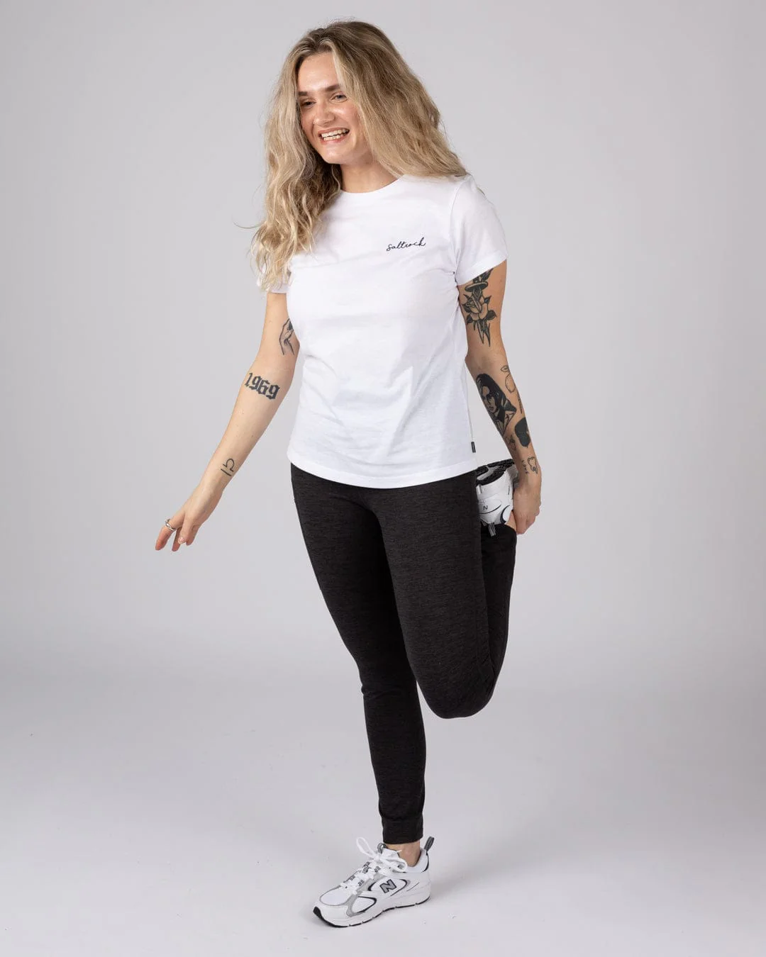 Trek Womens 4 Way Stretch Outdoor Leggings in Dark Grey - Image 6