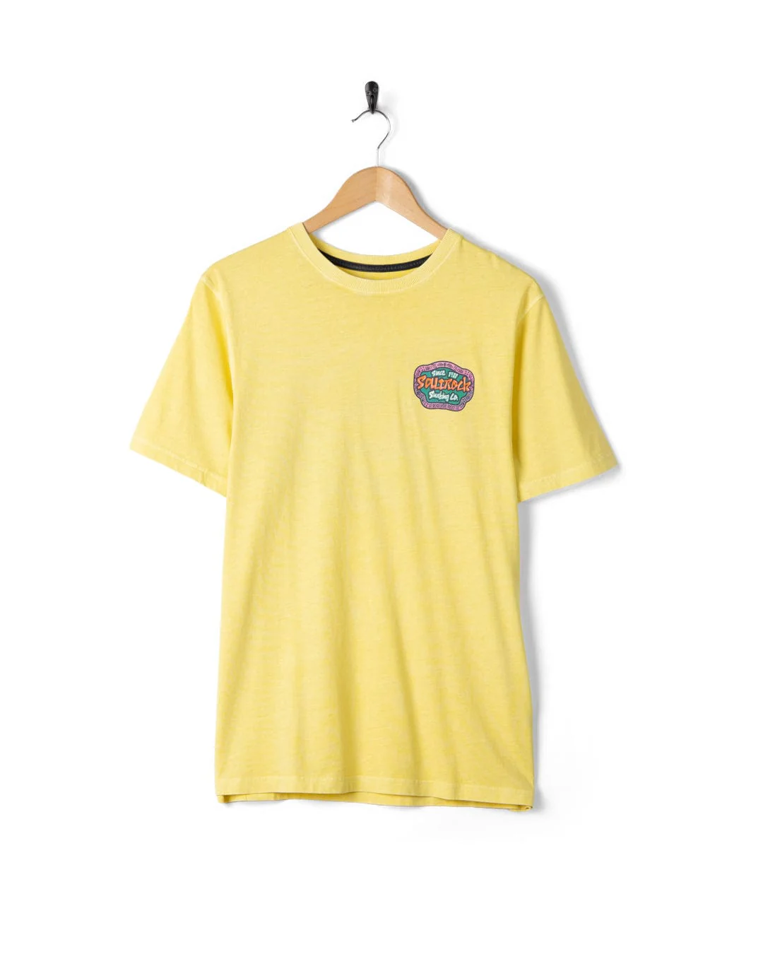 Tribal Flame Mens Short Sleeve T-Shirt in Yellow - Image 5