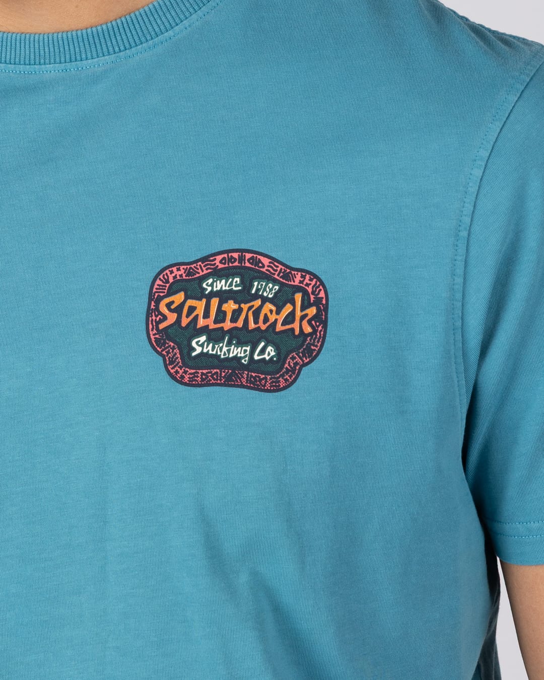 Tribal Frame Mens Short Sleeve T-Shirt in Bright Blue - Image 7