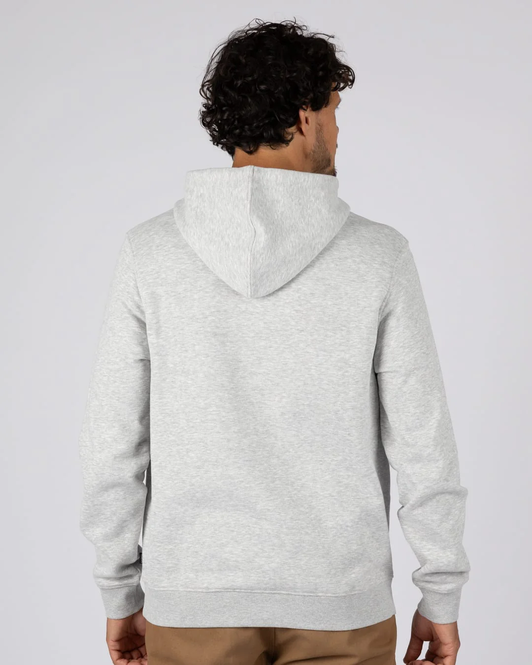 Tribal Stripe Mens Pop Hoodie in Grey - Image 3