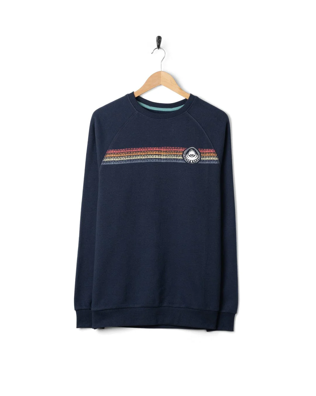 Tribal Stripe Mens Sweatshirt in Blue - Image 6
