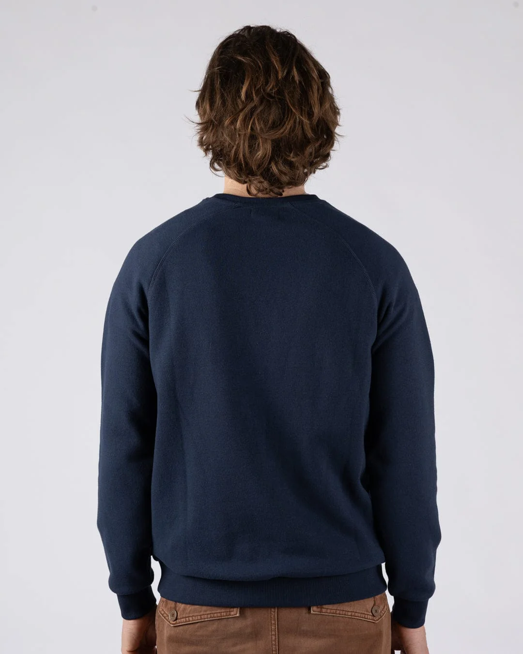 Tribal Stripe Mens Sweatshirt in Blue - Image 7