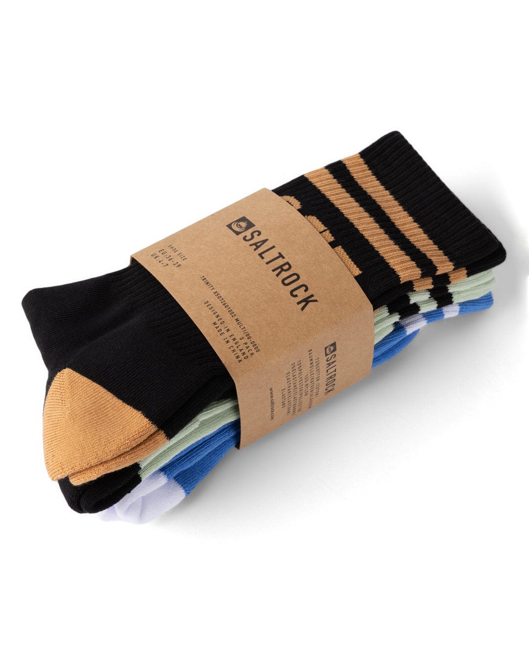 Trinity 3 Sock Pack in Multi - Image 3