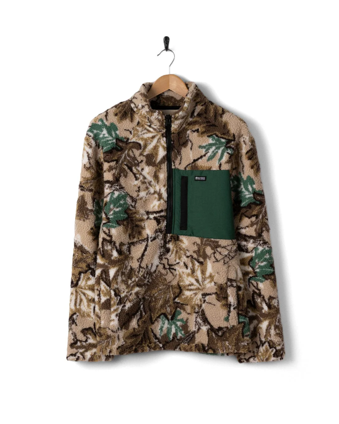 True Camo Mens 1/4 Neck Fleece in Camo - Image 3