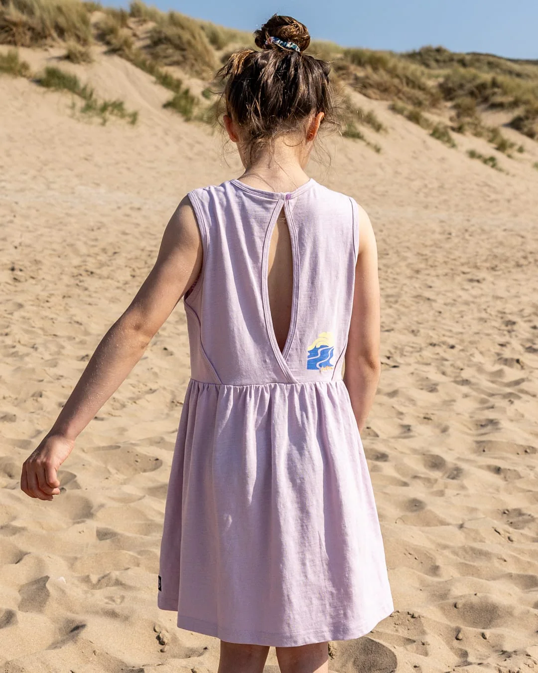 Vacay Kids Dress in Purple - Image 2