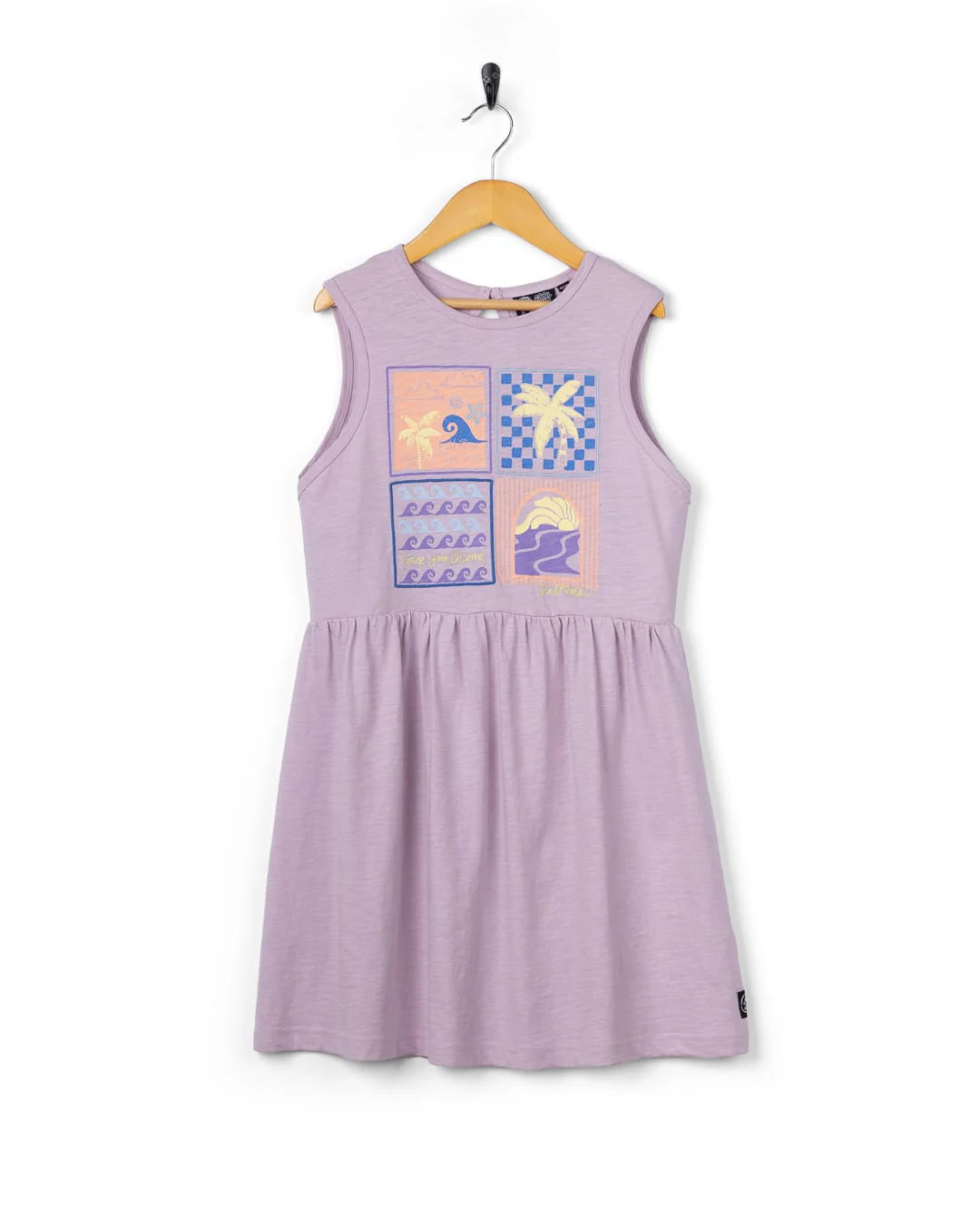 Vacay Kids Dress in Purple - Image 4