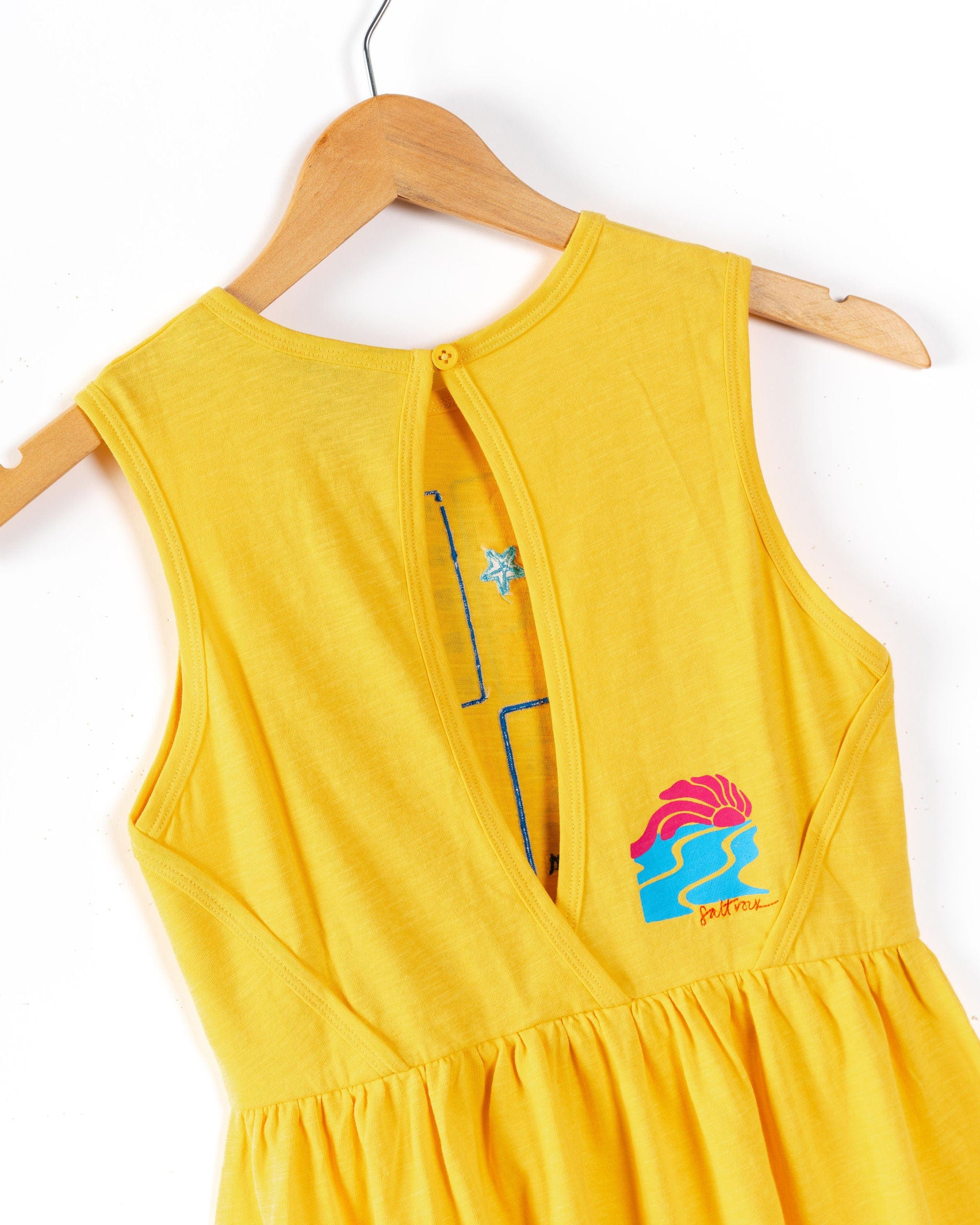 Vacay Kids Dress in Yellow - Image 9
