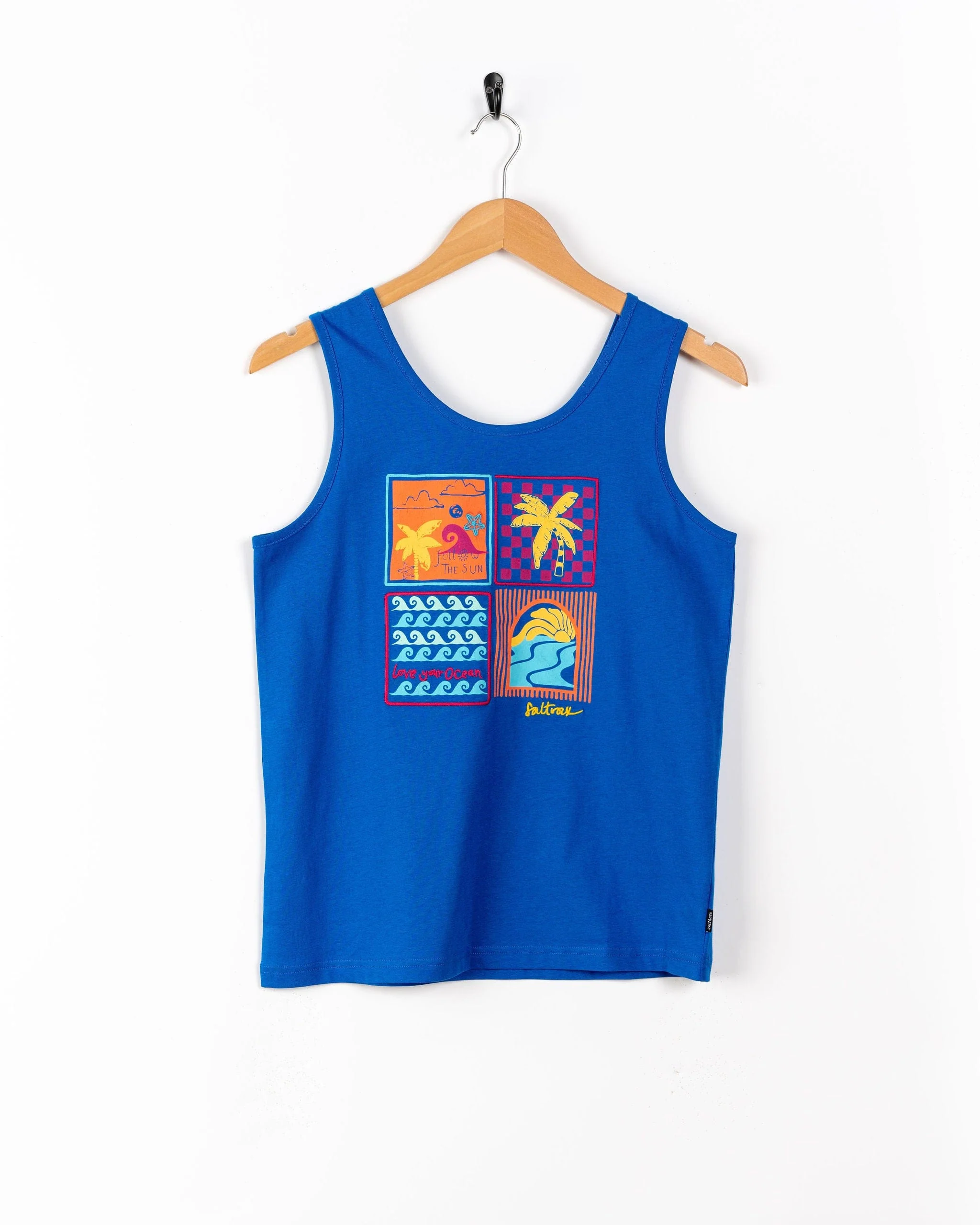 Vacay Womens Vest in Blue - Image 4