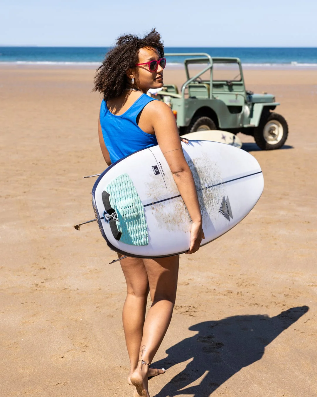 Vacay Womens Vest in Blue - Image 7