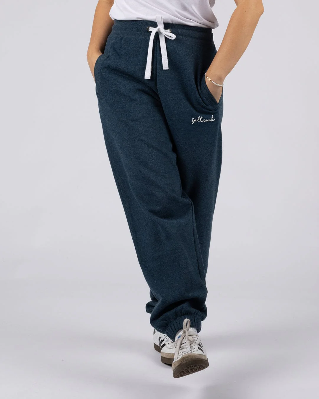 Essential Womens Joggers in Blue Marl - Image 5