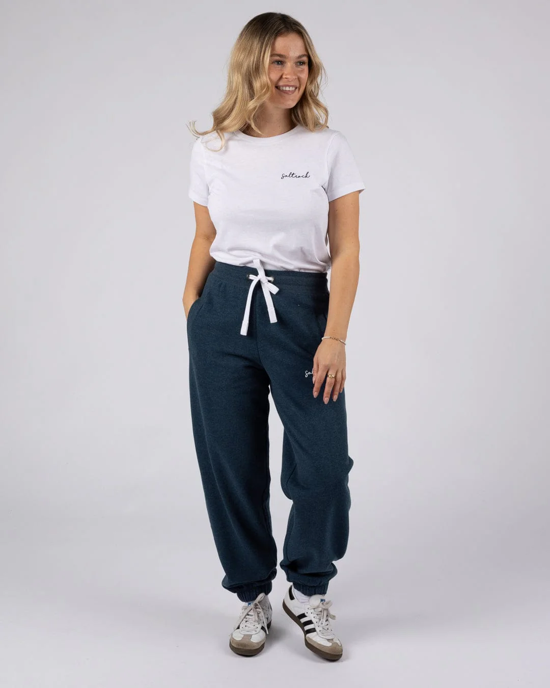 Essential Womens Joggers in Blue Marl - Image 7
