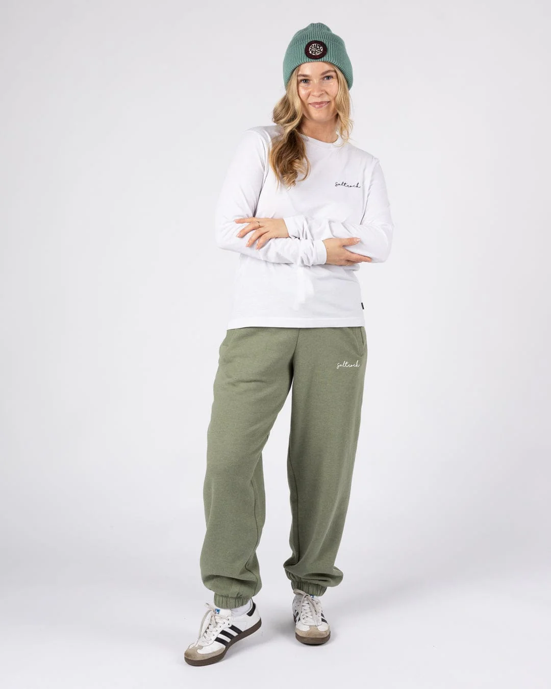 Essential Womens Long Sleeve T-Shirt in White - Image 6