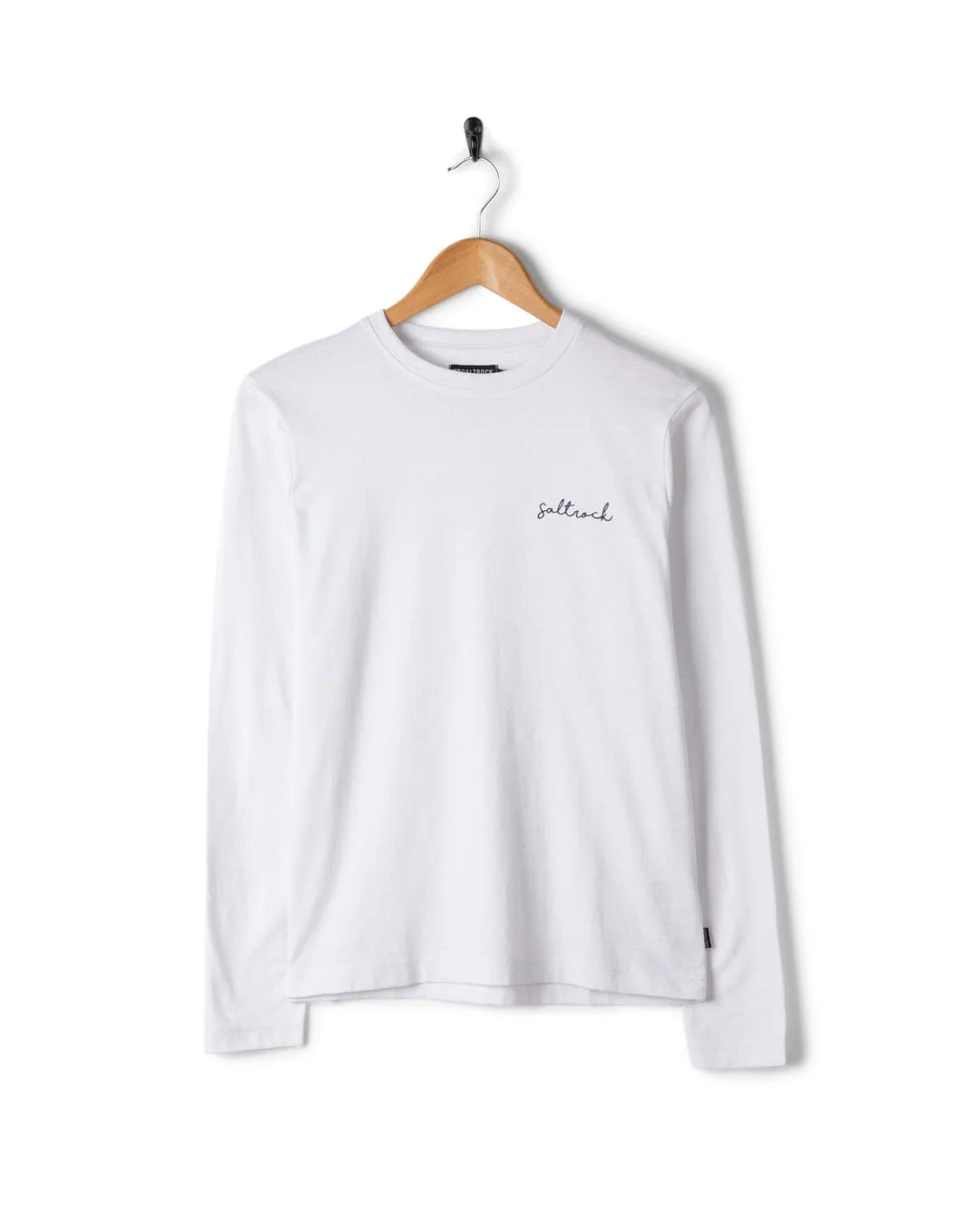 Essential Womens Long Sleeve T-Shirt in White - Image 7