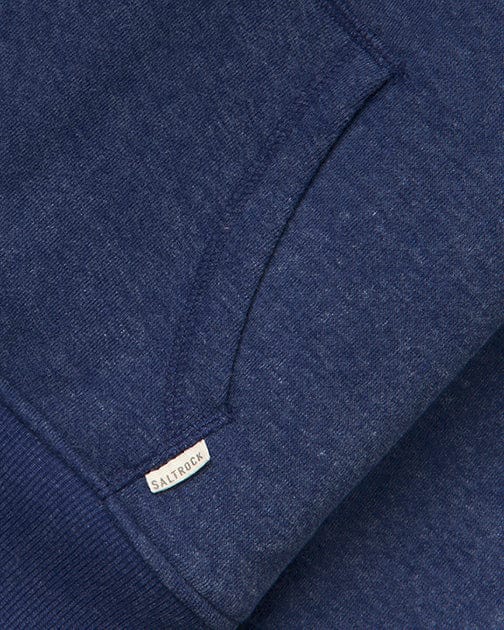 Essential Womens Borg Lined Hoodie in Blue - Image 7