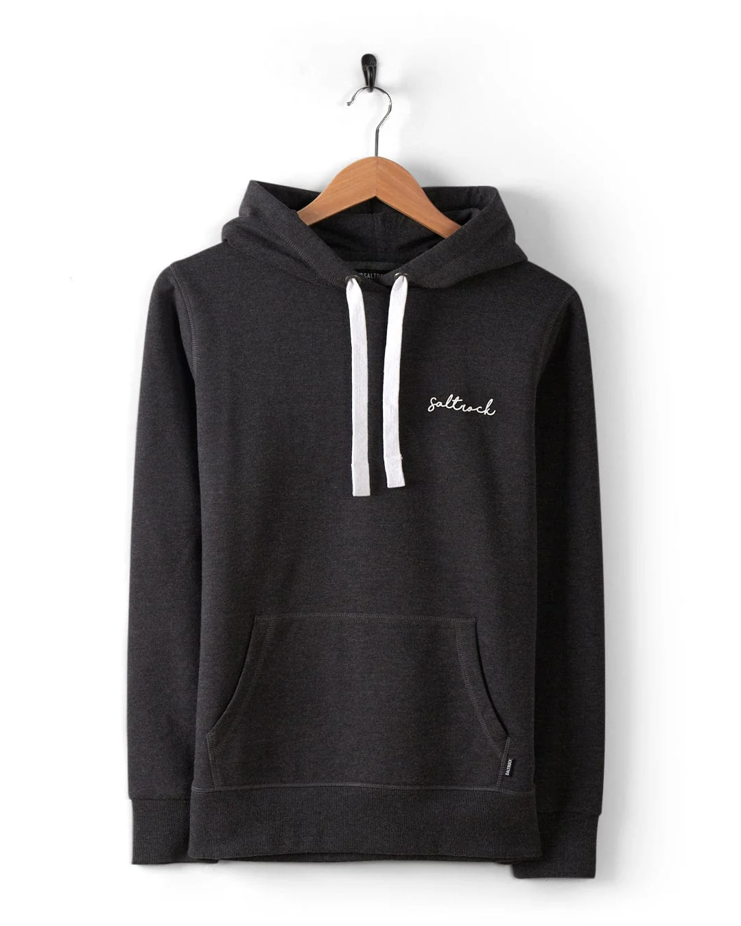 Essential Womens Pop Hoodie in Dark Grey - Image 5