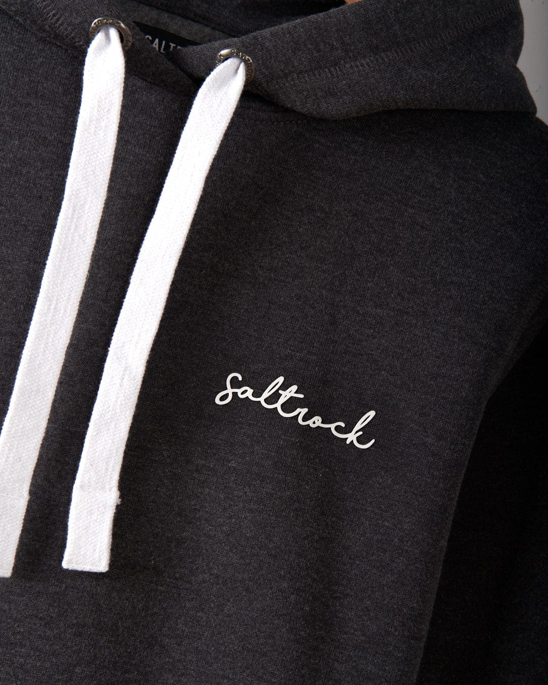 Essential Womens Pop Hoodie in Dark Grey - Image 6