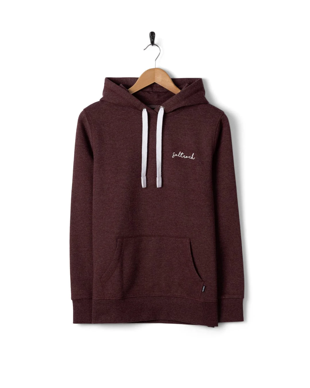 Essential Womens Pop Hoodie in Dark Purple - Image 7