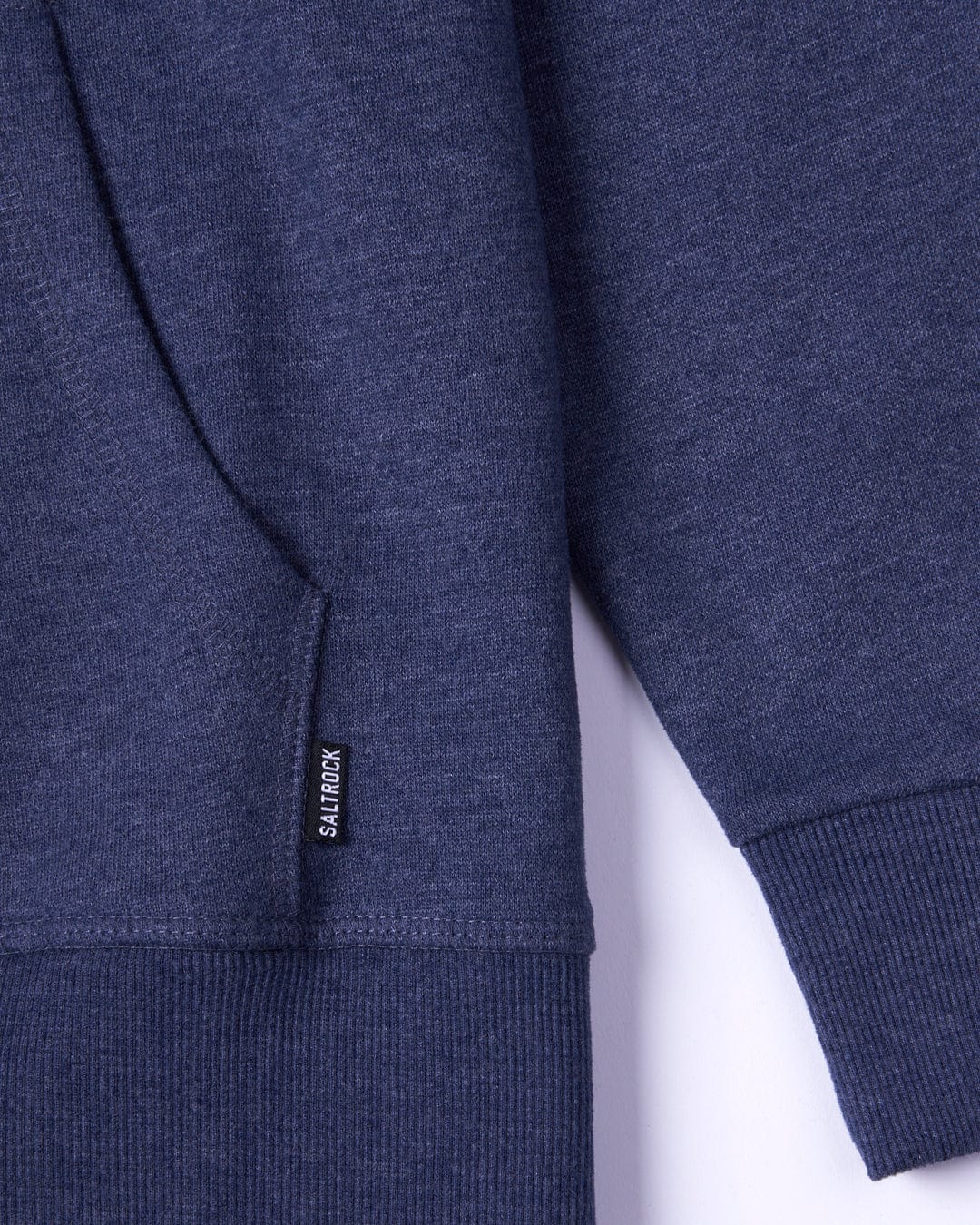Essential Womens Pop Hoodie in Blue Marl - Image 7
