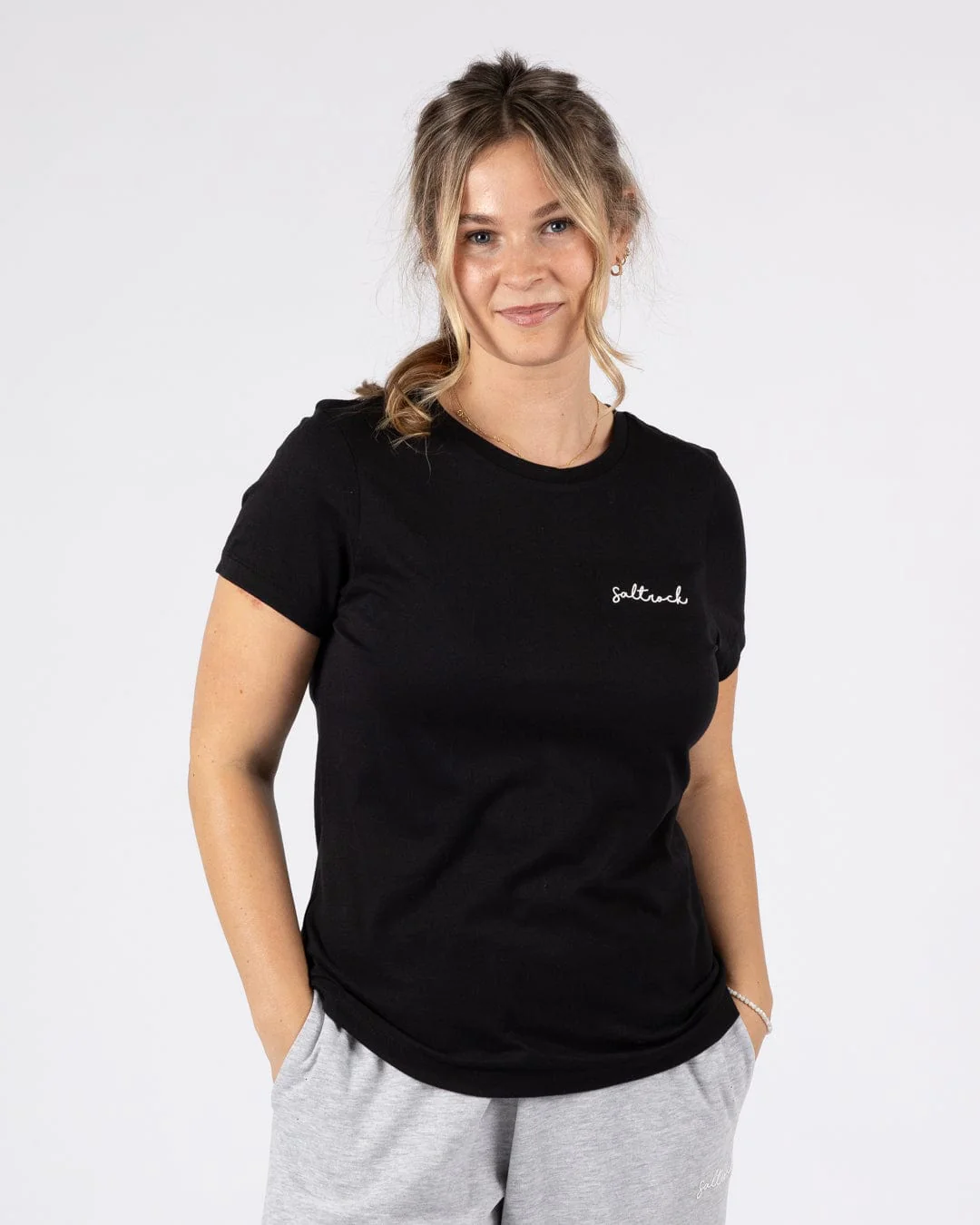 Essential Womens Short Sleeve T-Shirt in Black