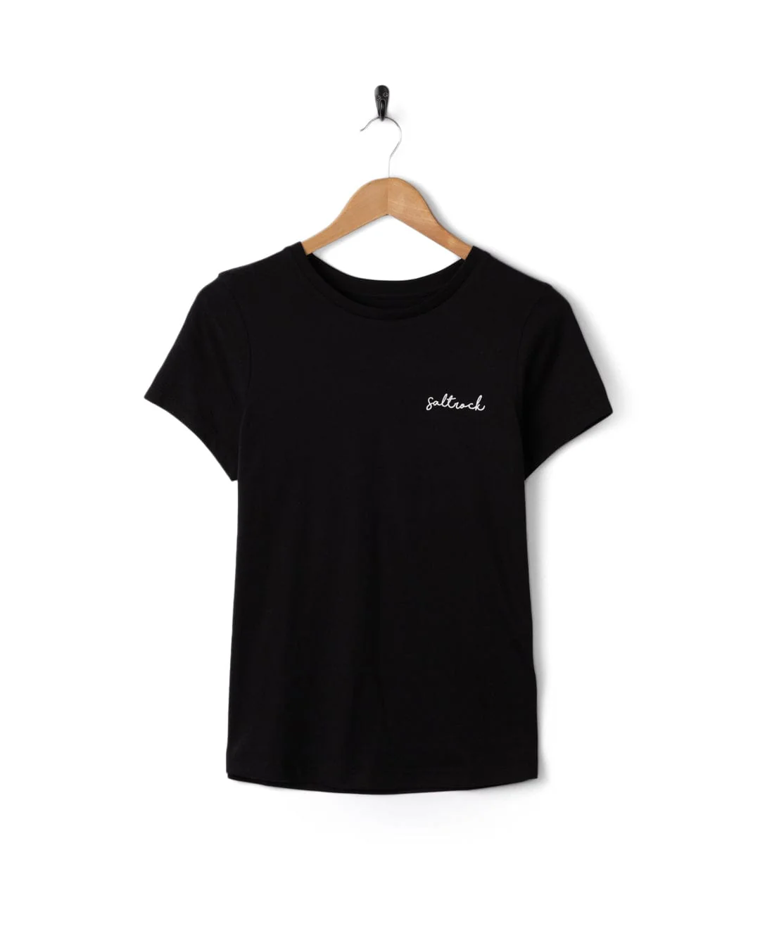 Essential Womens Short Sleeve T-Shirt in Black - Image 3