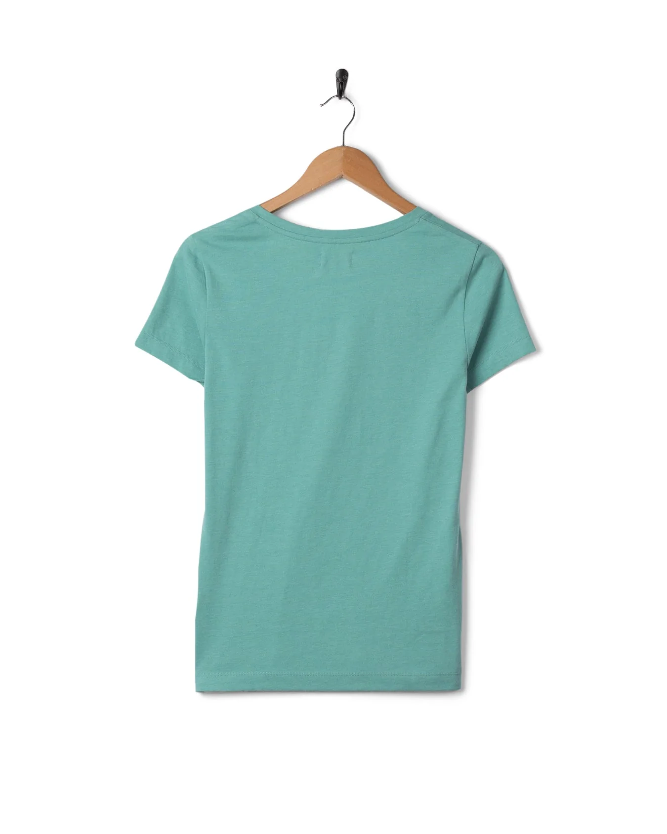Essential Womens Short Sleeve V-Neck T-Shirt in Blue - Image 6