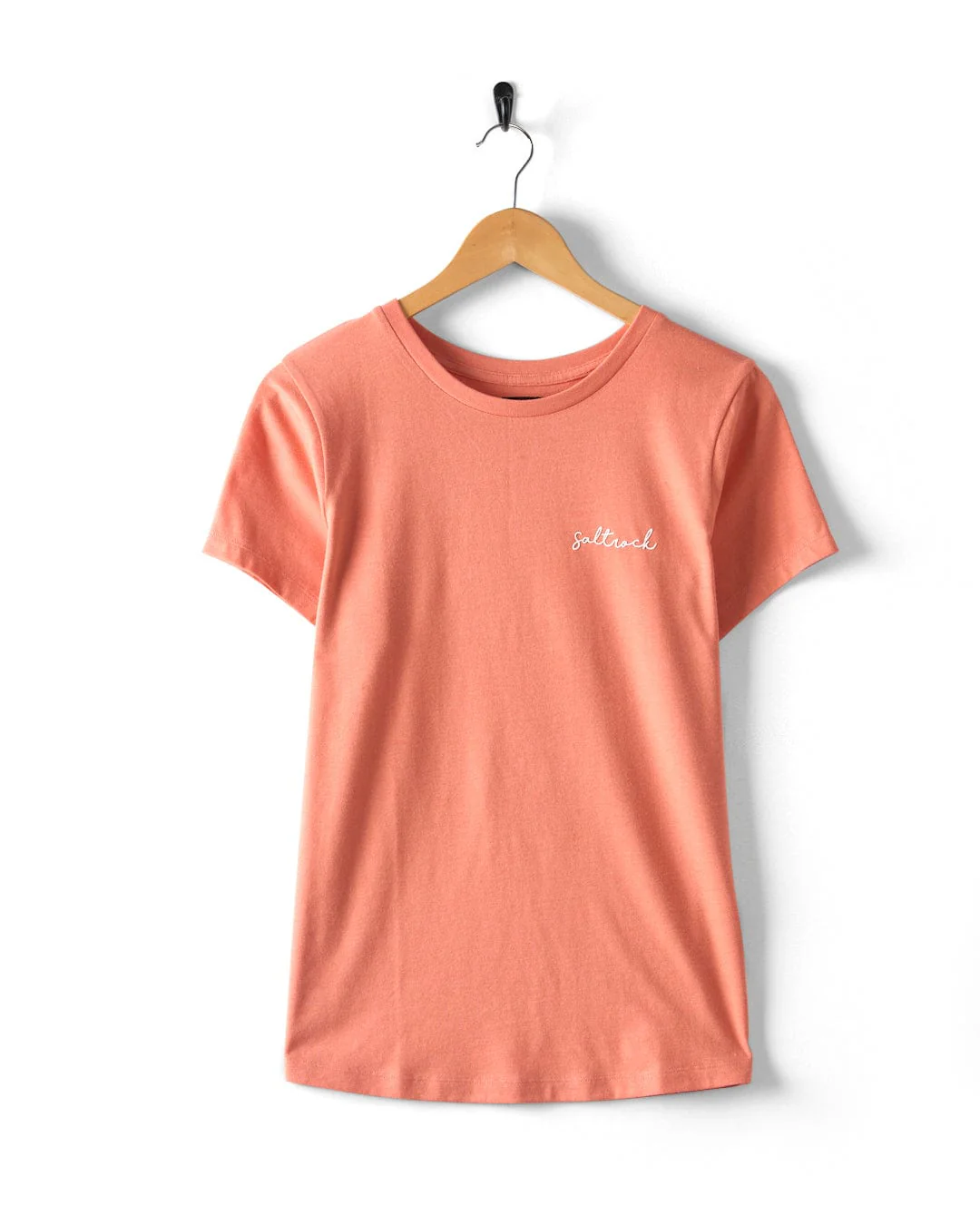 Essential Womens Short Sleeve T-Shirt in Coral - Image 4