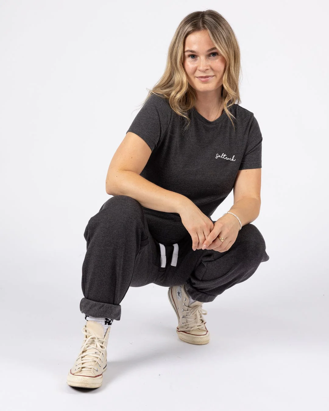Essential Womens Short Sleeve T-Shirt in Dark Grey - Image 4