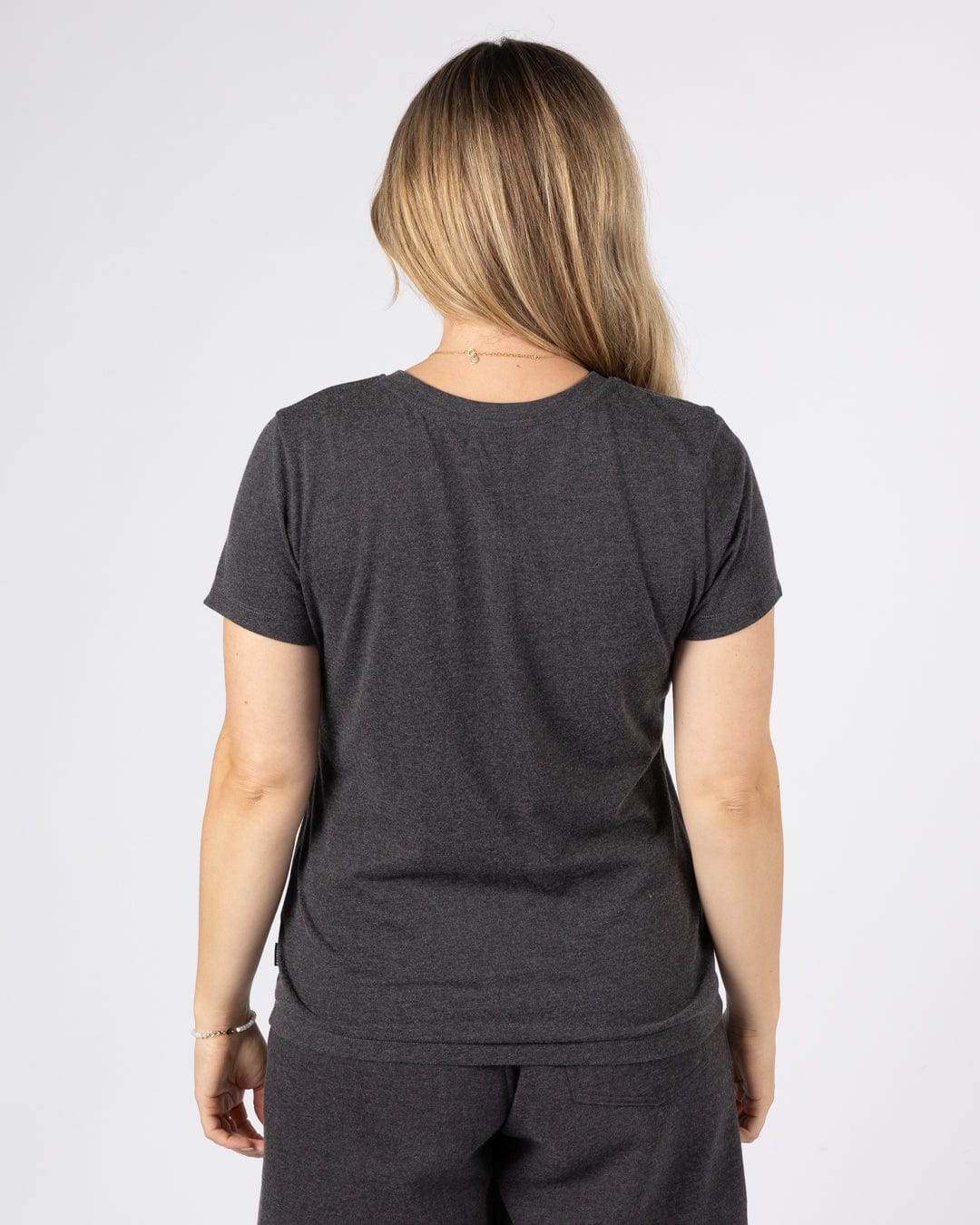Essential Womens Short Sleeve T-Shirt in Dark Grey - Image 7