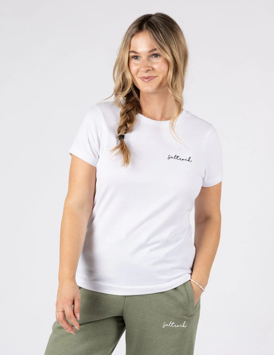 Essential Womens Short Sleeve T-Shirt in White - Image 4