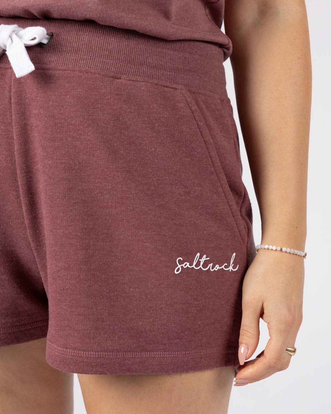 Essential Womens Sweat Shorts in Dark Purple - Image 2