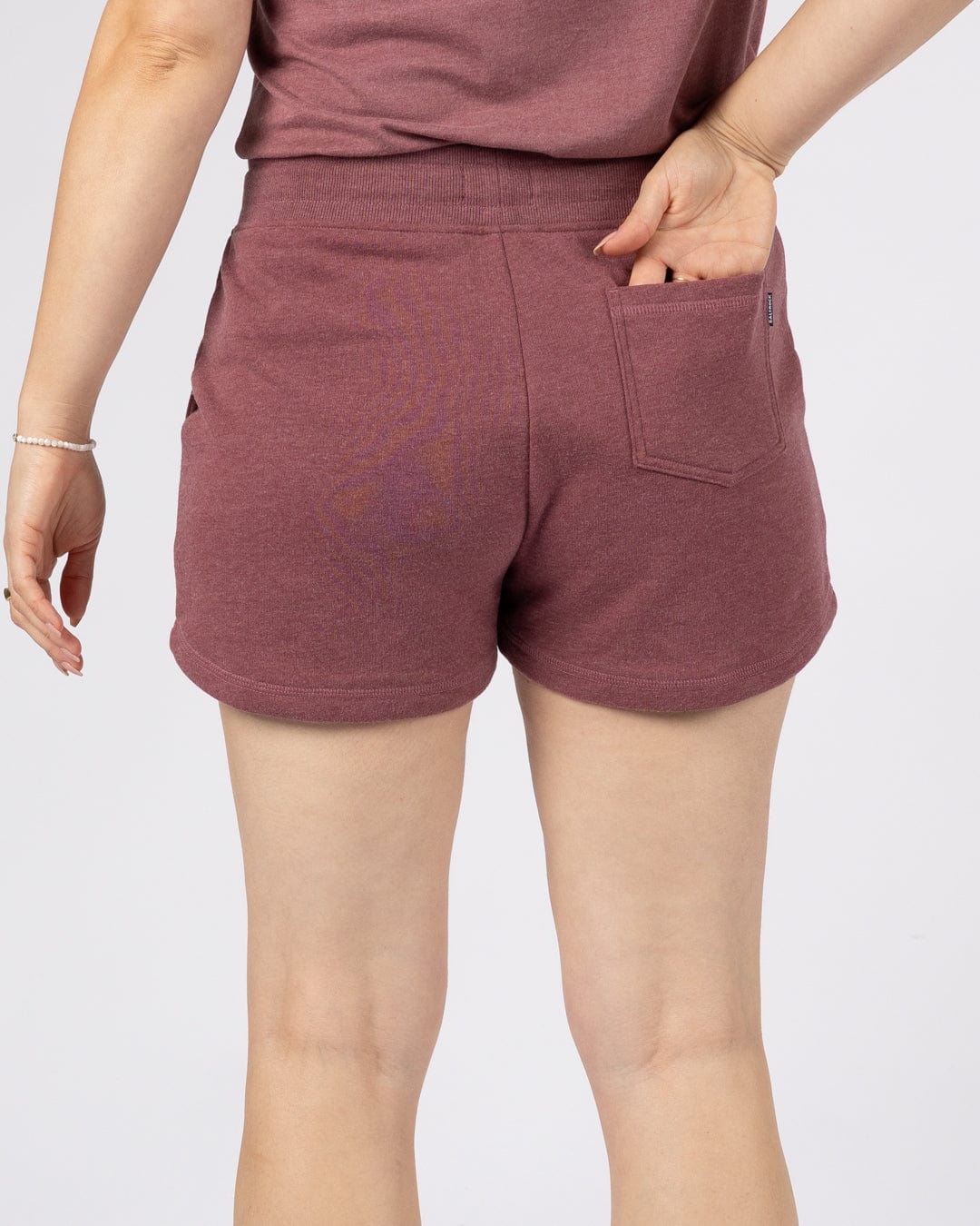 Essential Womens Sweat Shorts in Dark Purple - Image 6