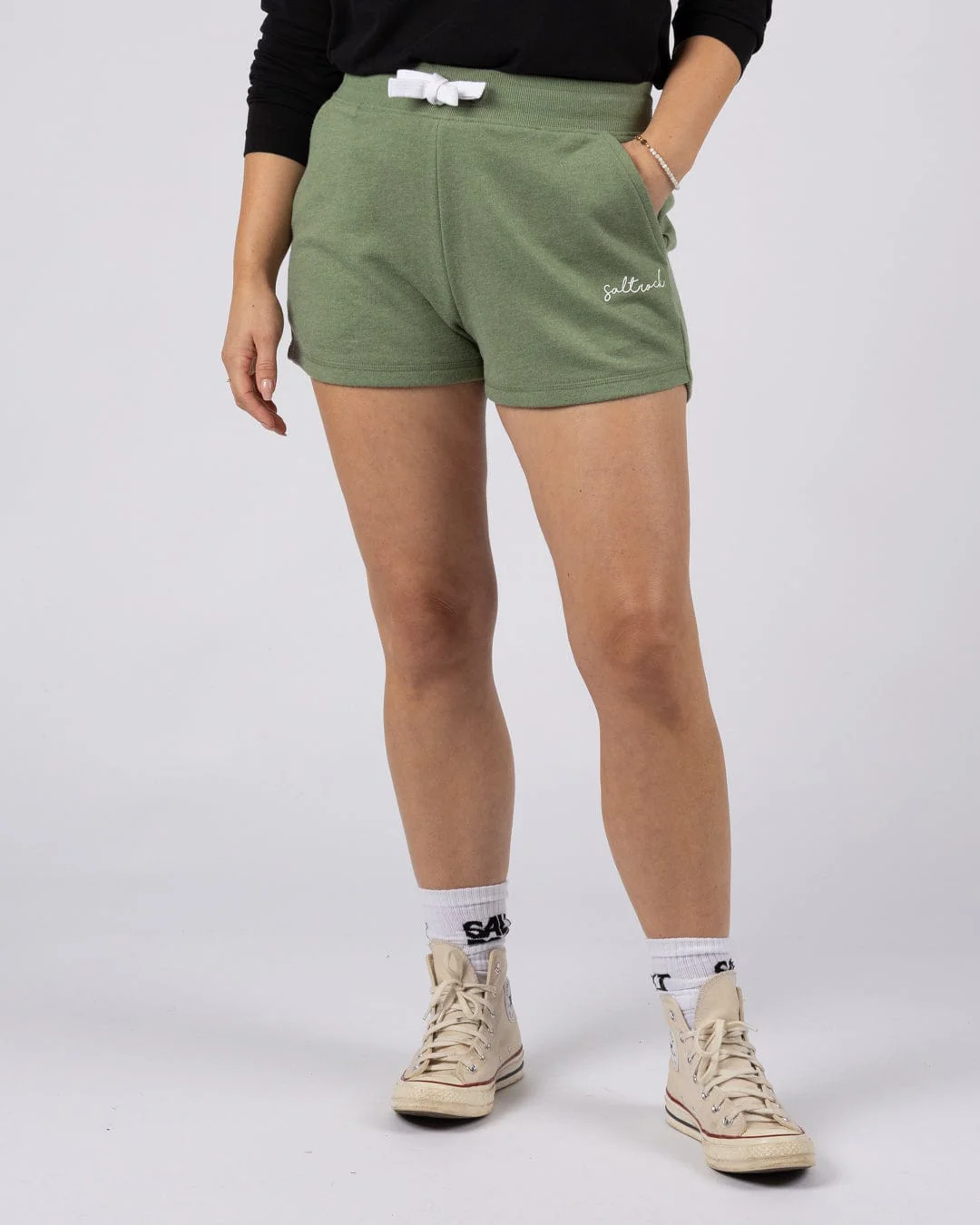 Essential Womens Sweat Shorts in Green