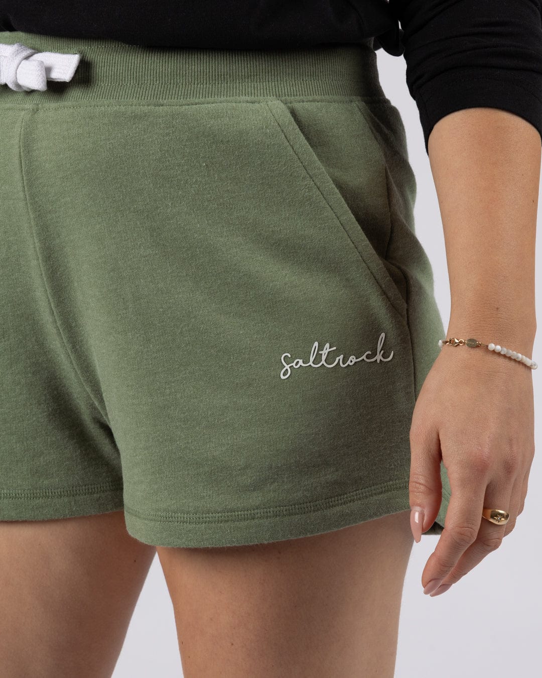 Essential Womens Sweat Shorts in Green - Image 5
