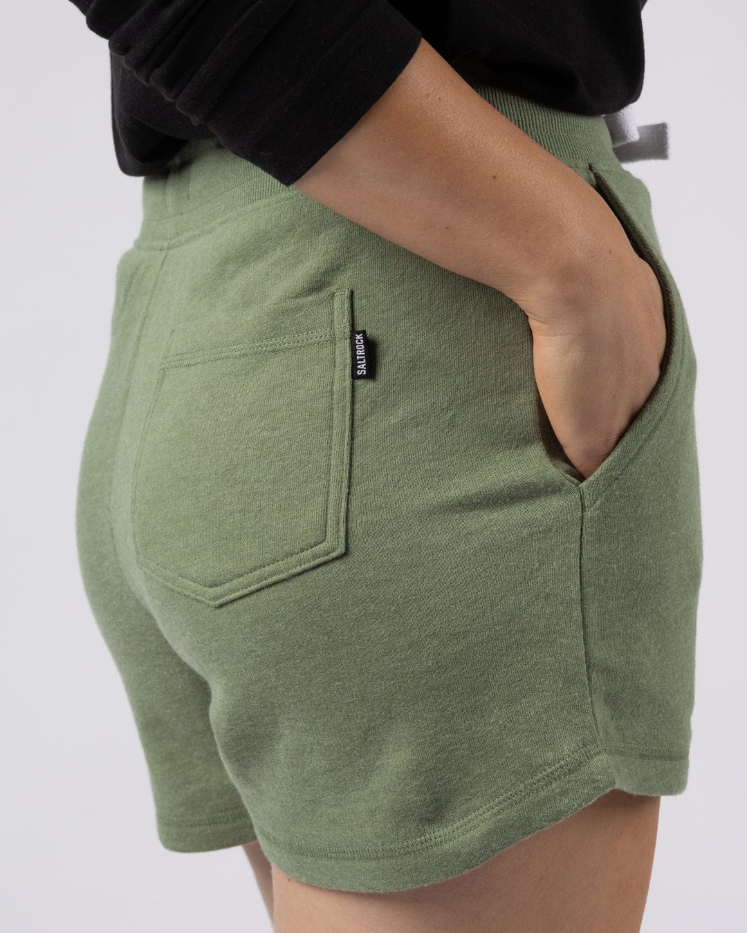 Essential Womens Sweat Shorts in Green - Image 9