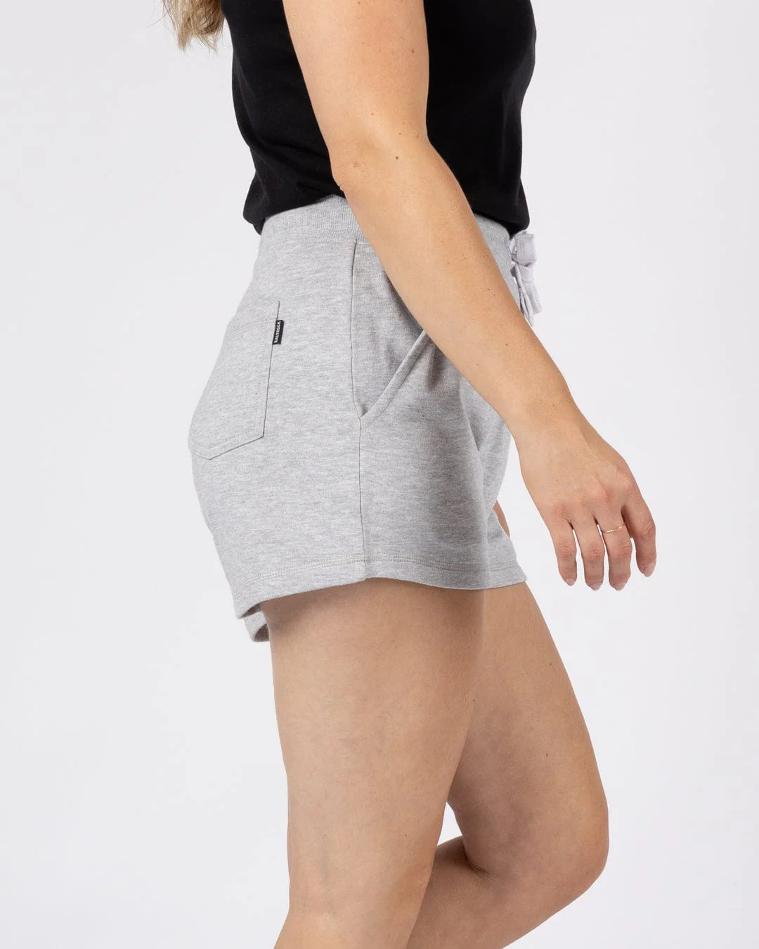Essential Womens Sweat Short in Grey - Image 4