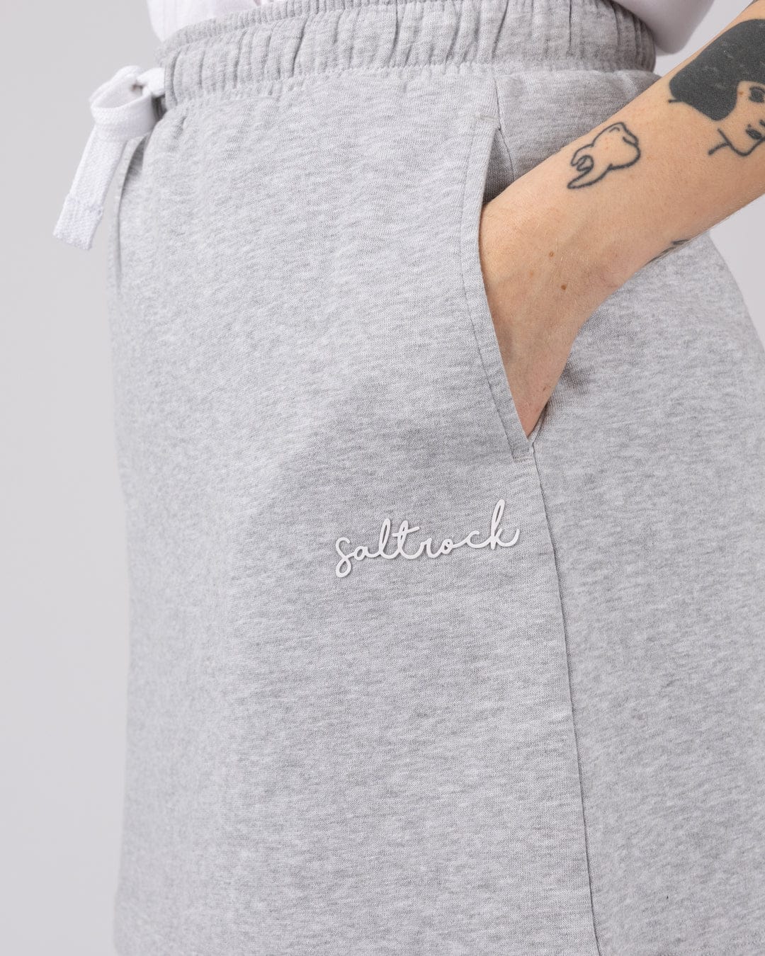 Essential Womens Sweat Skirt in Grey - Image 3