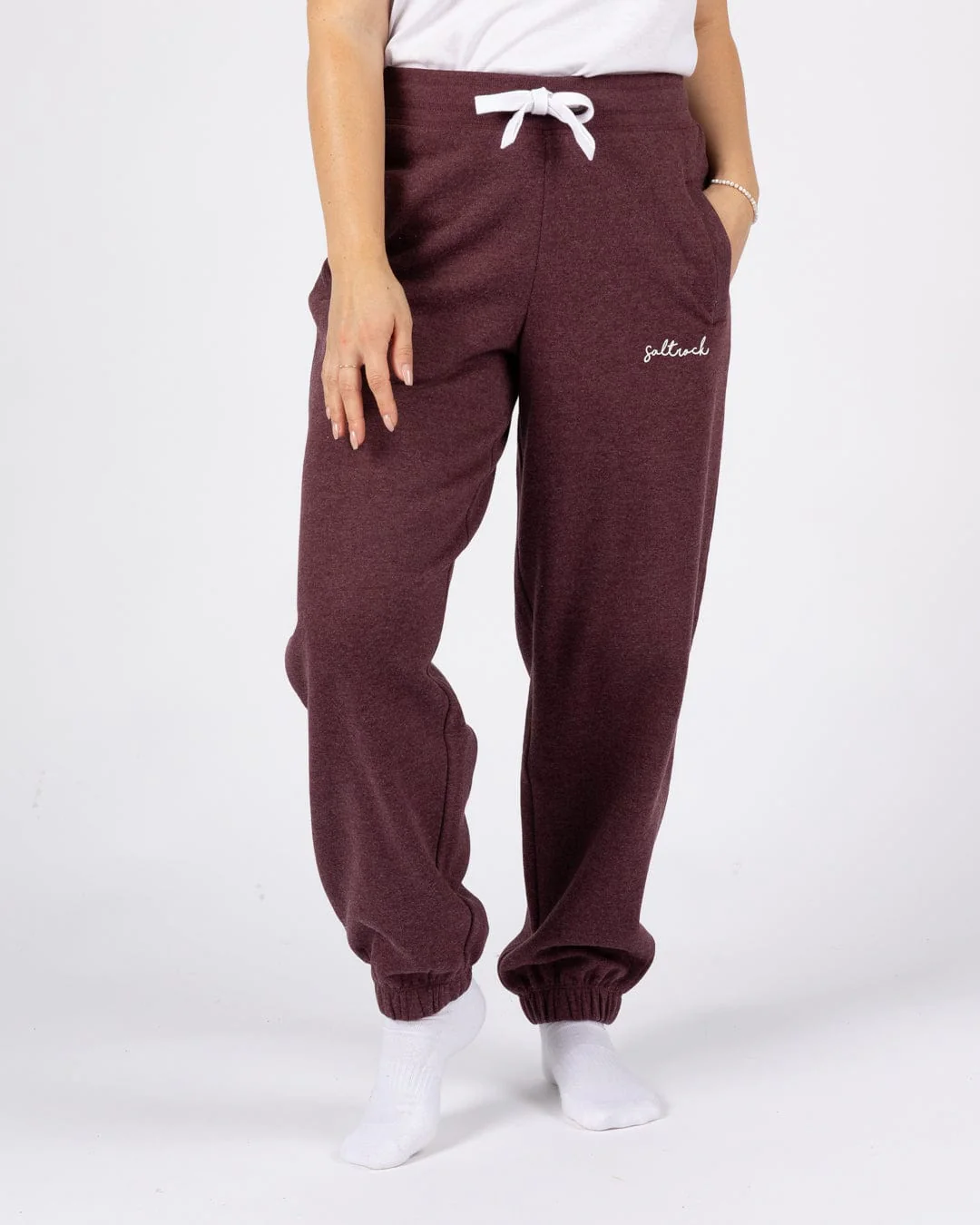 Essential Womens Sweatpants in Dark Purple