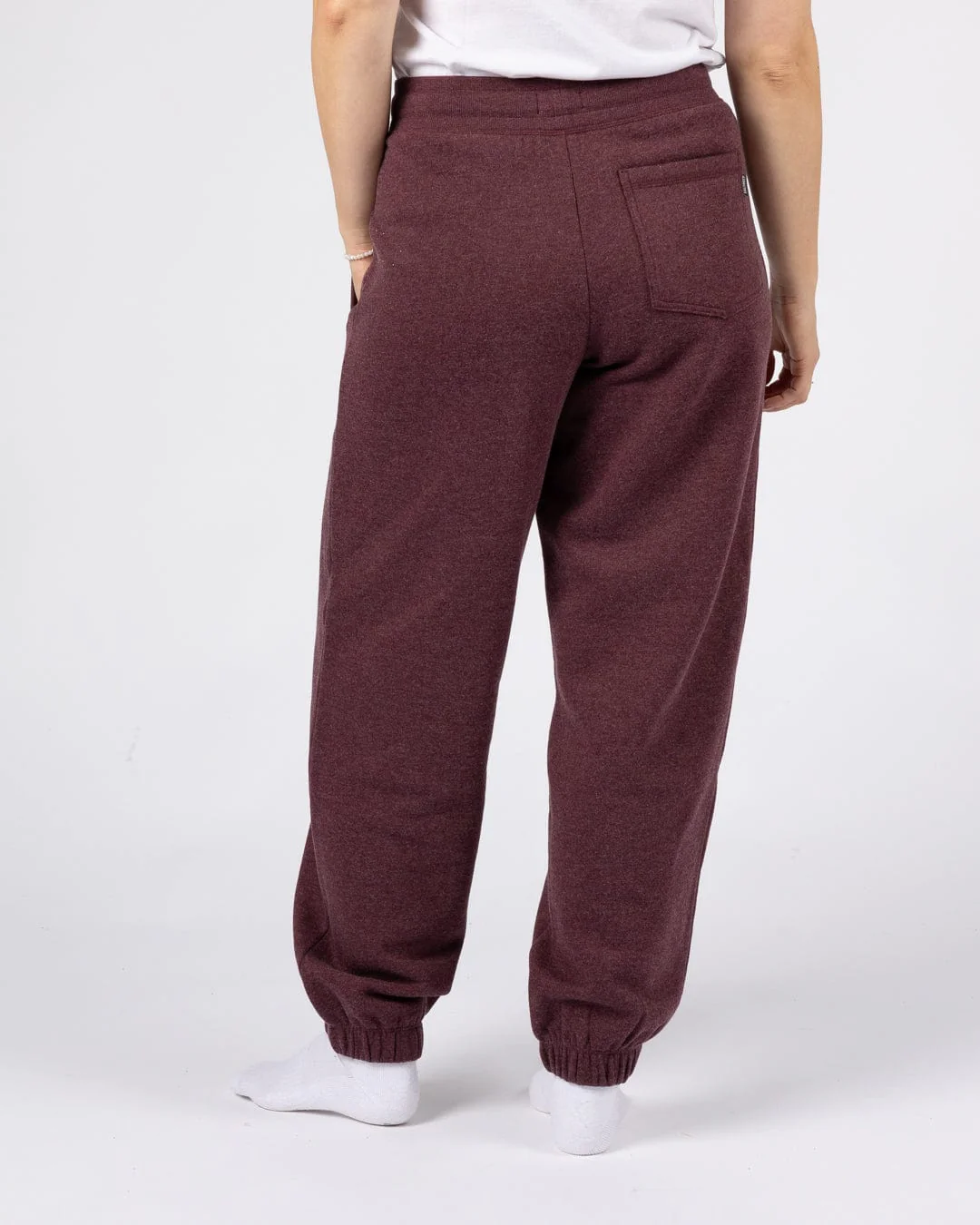 Essential Womens Sweatpants in Dark Purple - Image 2