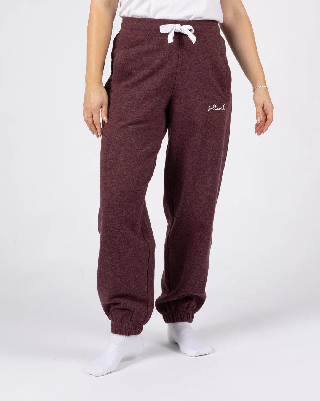 Essential Womens Sweatpants in Dark Purple - Image 6