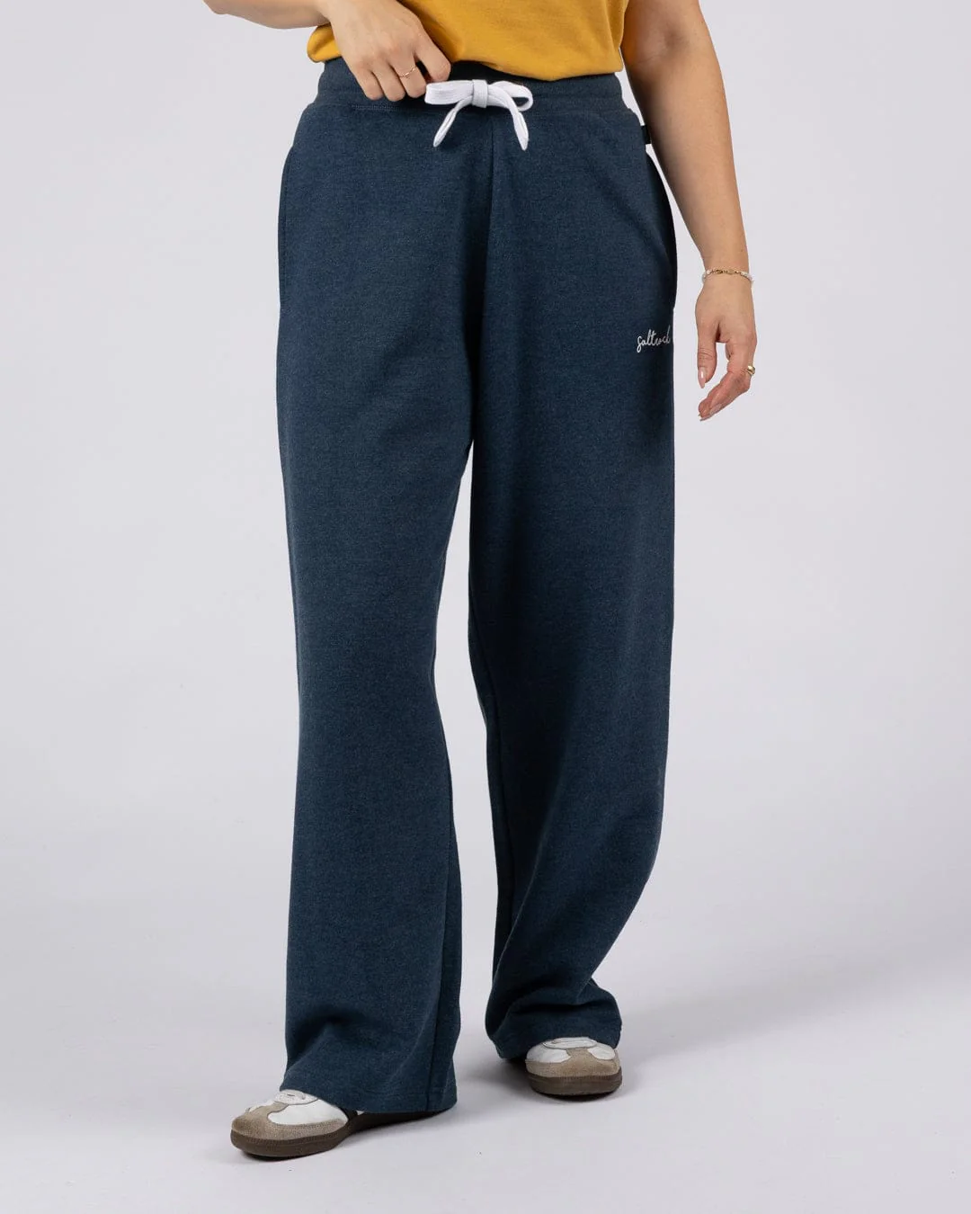 Essential Womens Joggers in Blue Marl - Image 2
