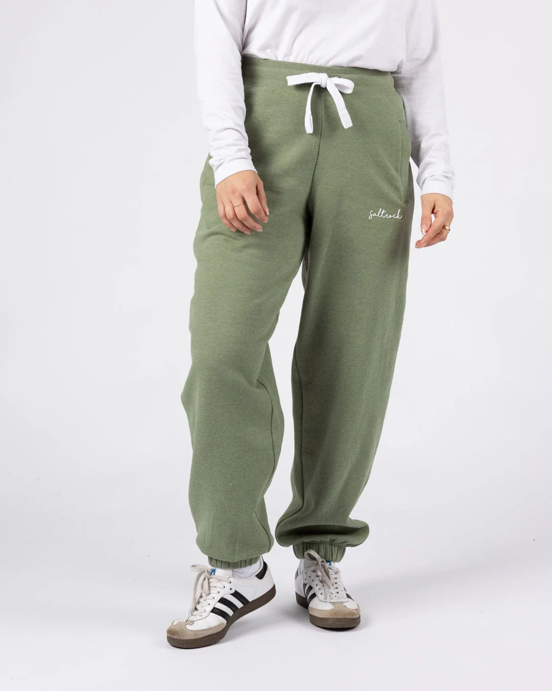 Essential Womens Sweatpants in Green - Image 5