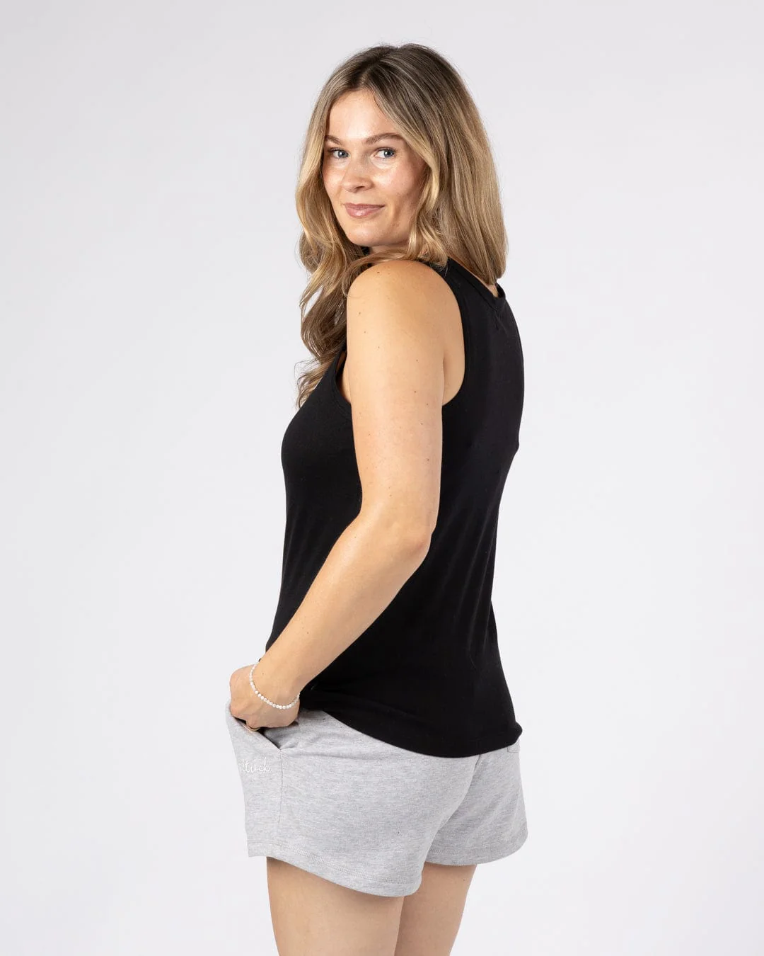 Essential  Womens Vest in Black - Image 5