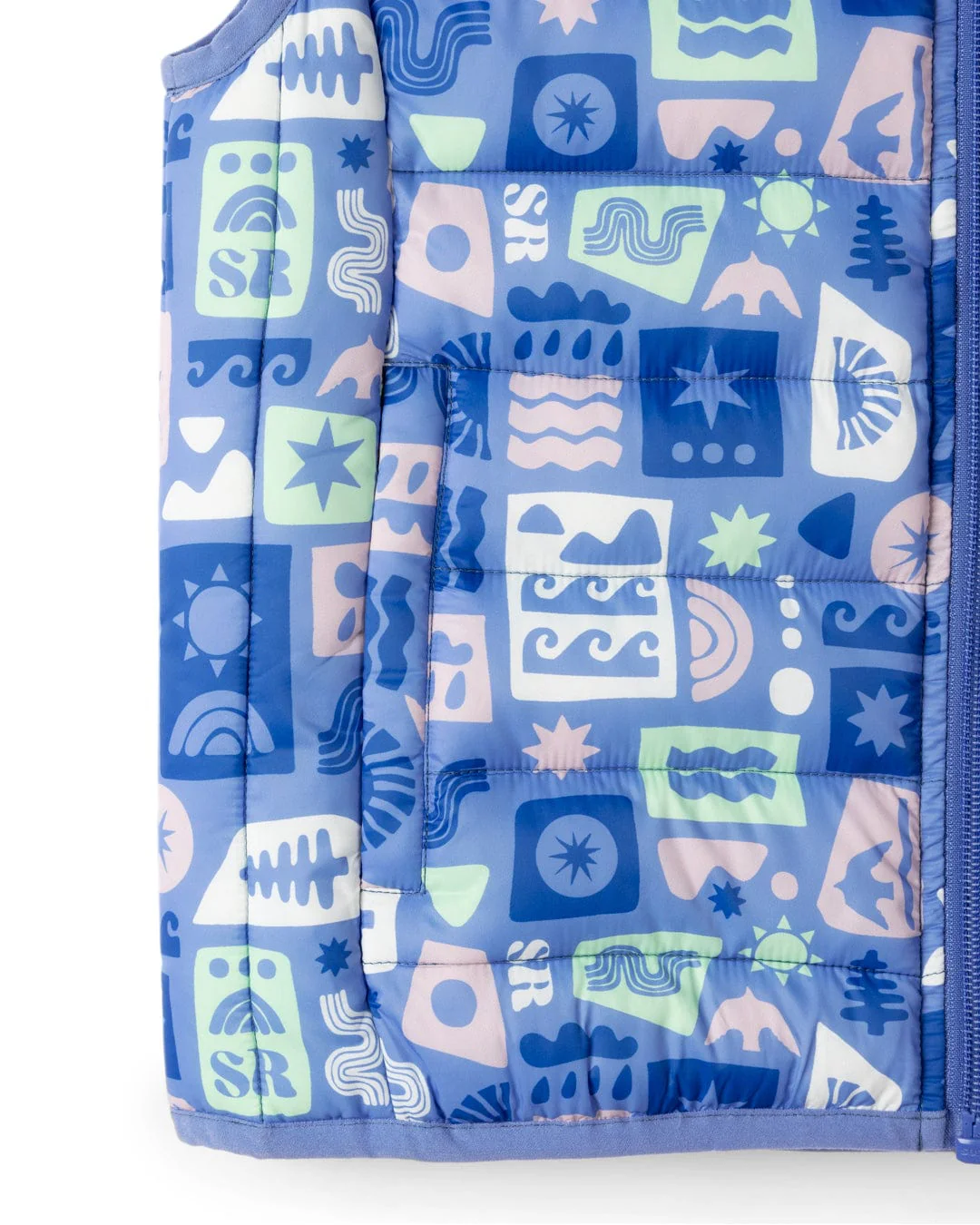 Venture Kids Water Resistant Gilet in Blue - Image 4