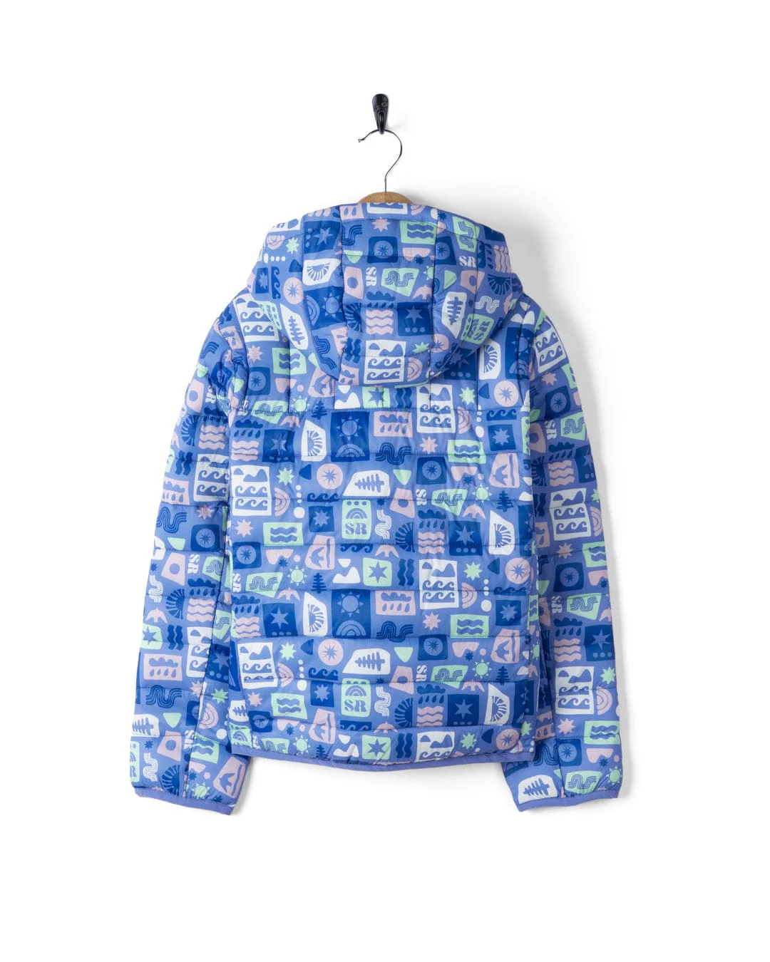 Venture Kids Water Resistant Padded Jacket in Blue - Image 3