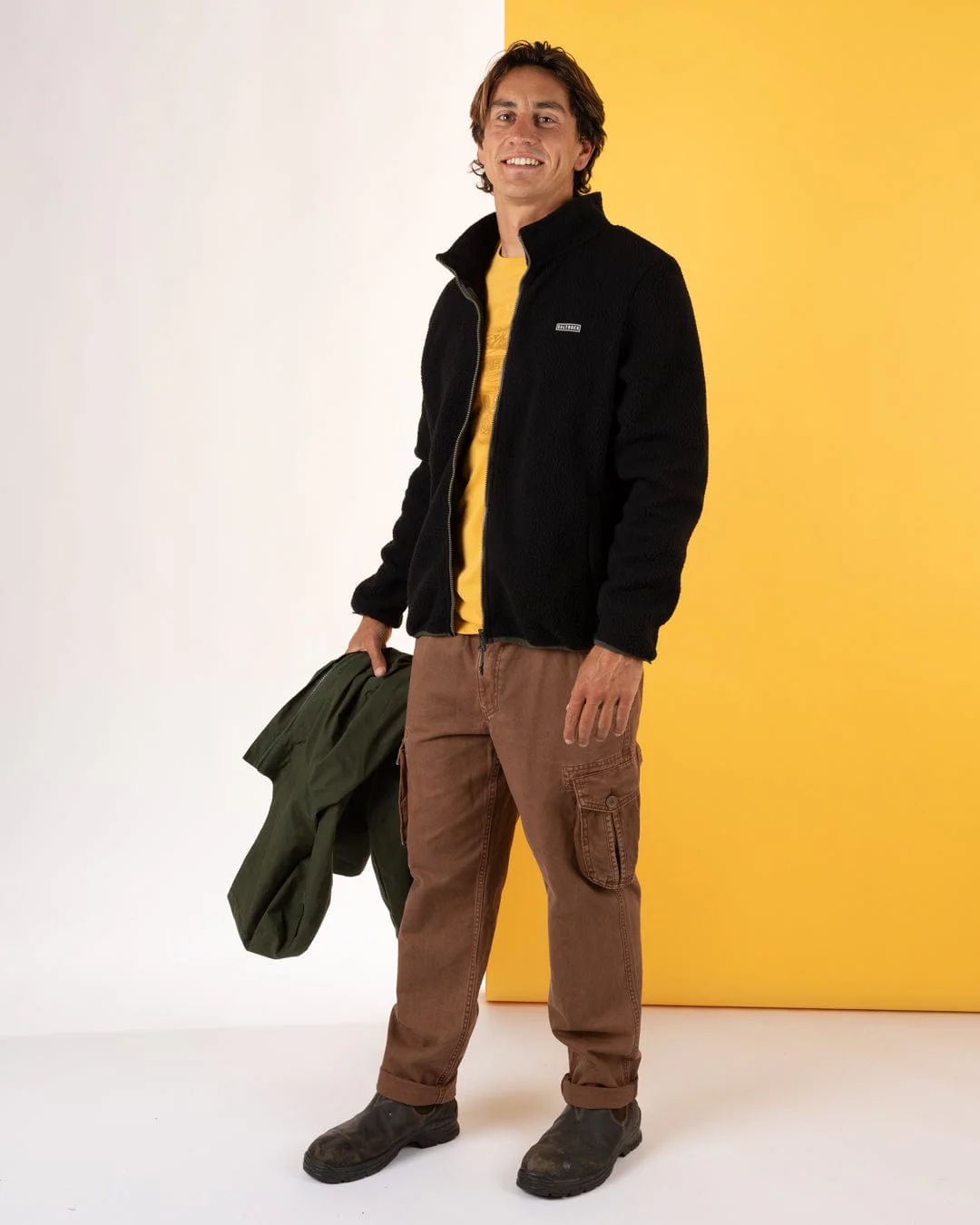 Verses Mens Water Resistant 3 in 1 Jacket in Green - Image 14